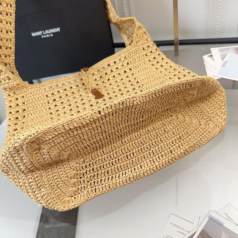 YSL Hobo Crochet bag in raffia and leather(HIGH-END GRADE) - Top Club