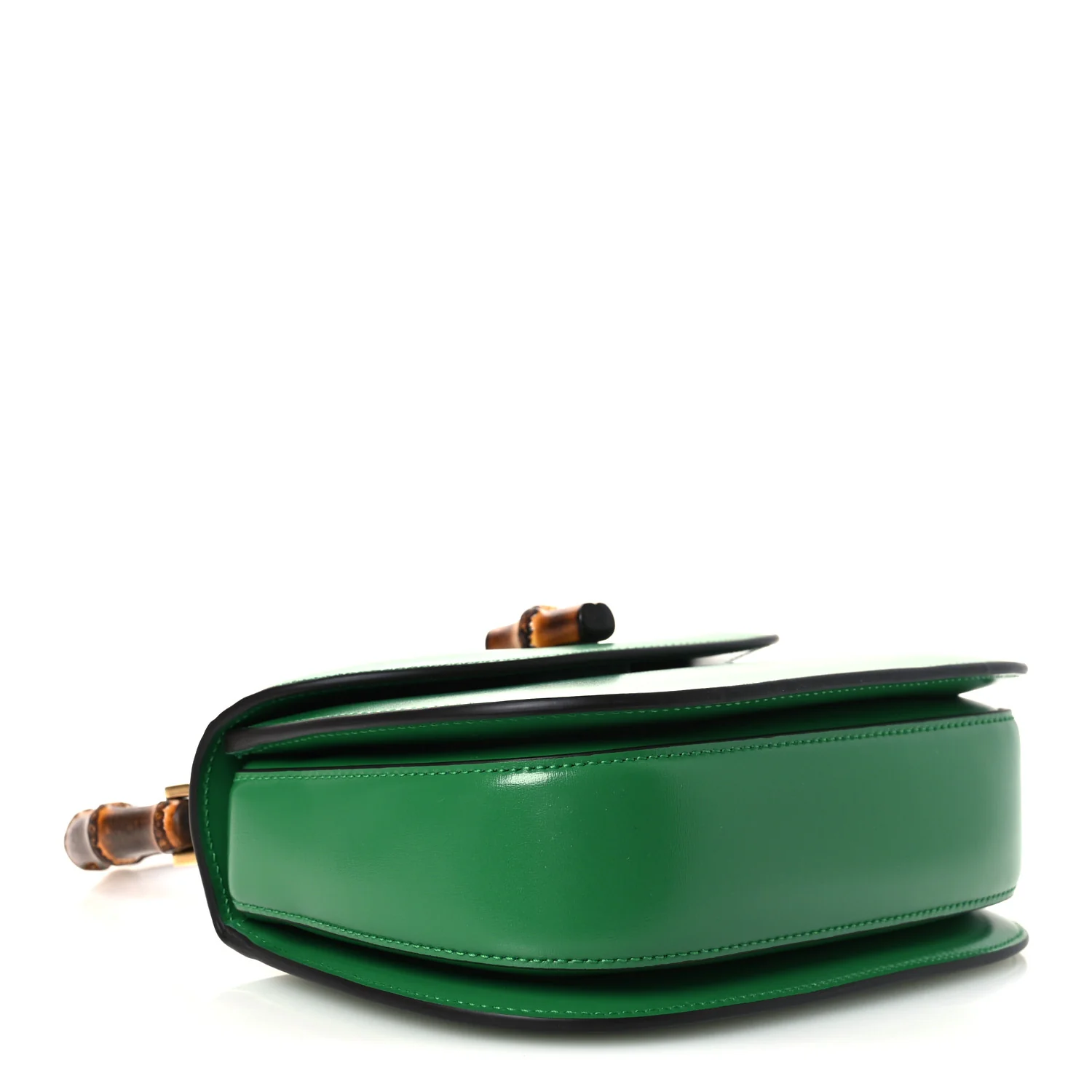 Boarded Dyana Lux Calfskin Web Small Bamboo 1947 Top Handle Bag Spring Green - Top Club
