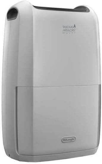 Tasciugo AriaDry DDSX225 Deumidificatore Elimina l'umidità, Antimuffa, Asciugabiancheria, Purificatore d'aria, 25L/giorno, Comandi Elettronici, Pratiche Ruote e Maniglie, TIMER, Bianco