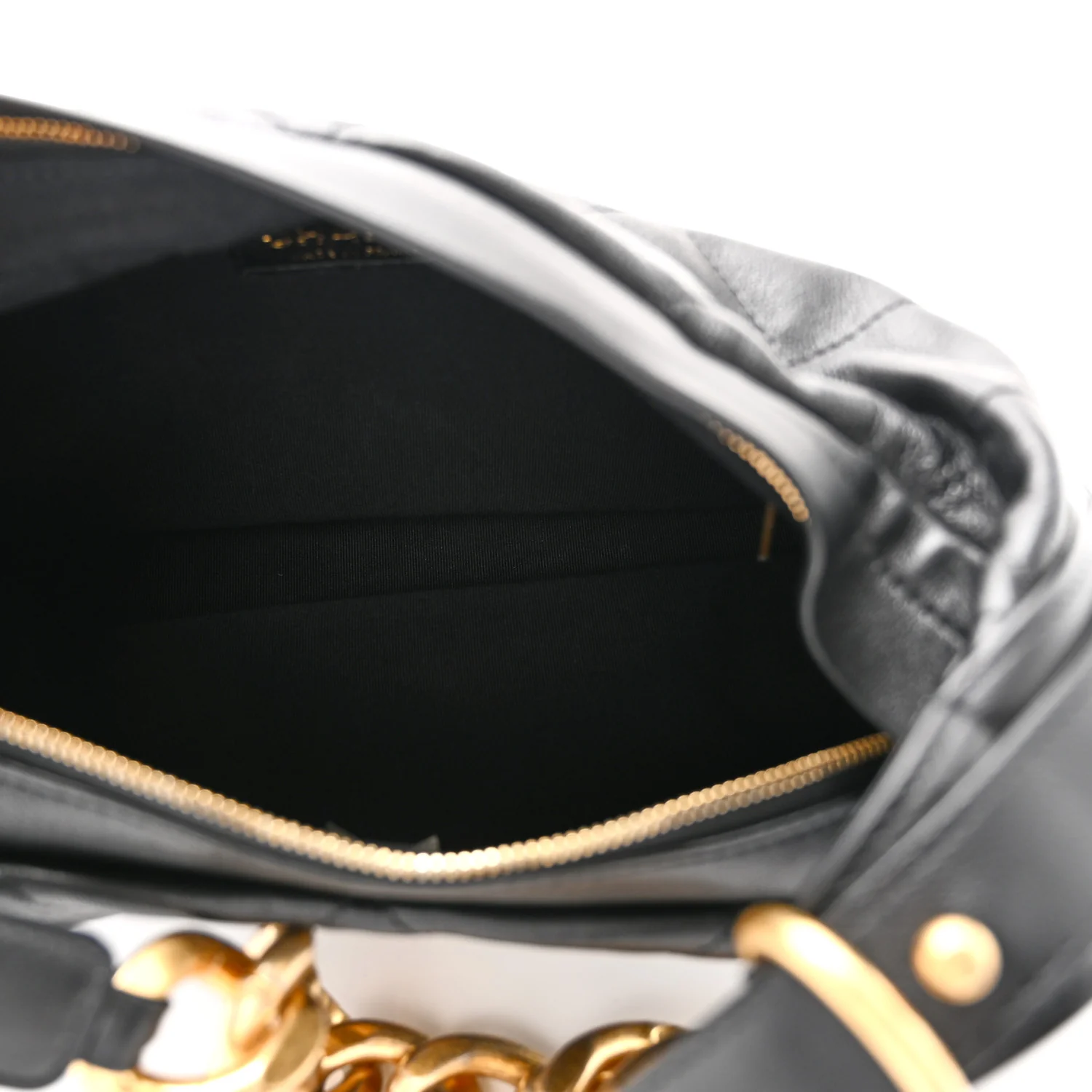 Calfskin Quilted Daily Hobo Black - Top Club