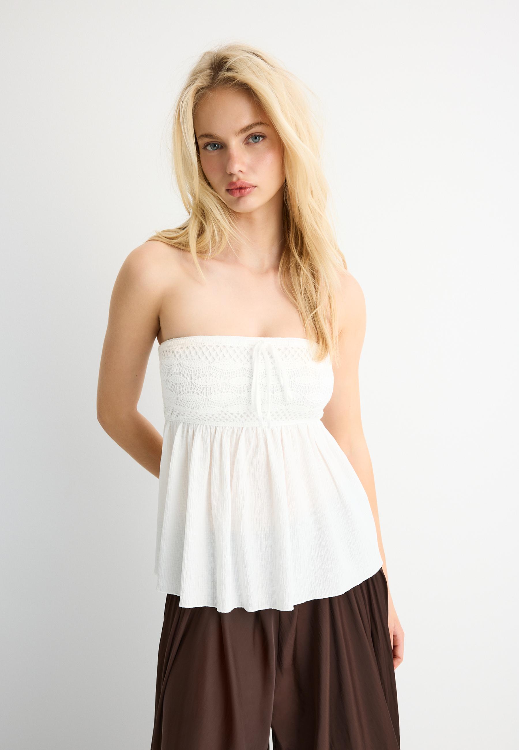 CROCHET BANDEAU TOP