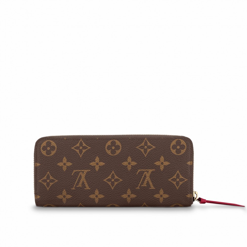 L-bag Monogram Canvas Clemence Wallet M60742 Fuchsia - Top Club