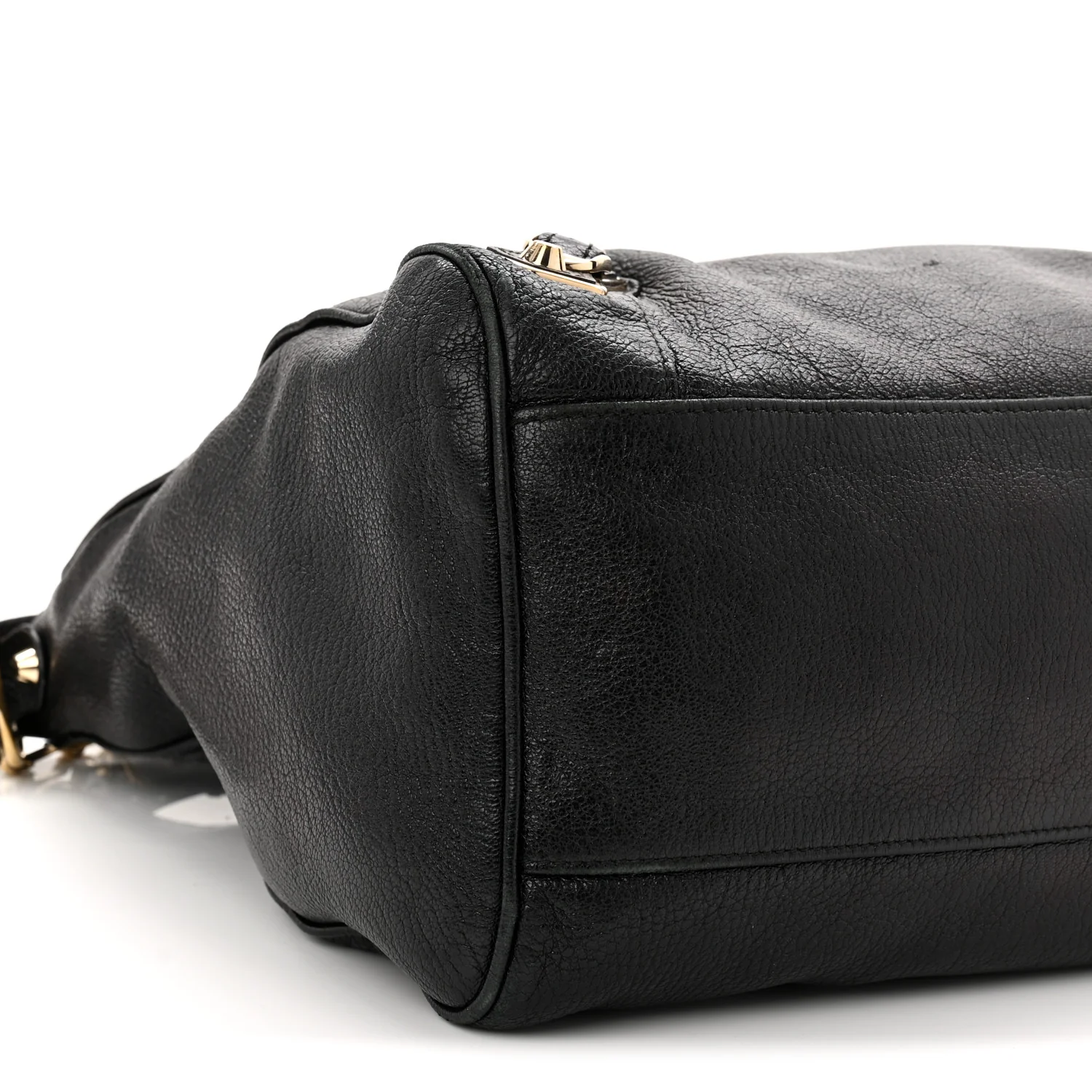 Chevre Gold Metallic Edge Hardware Velo Black - Top Club