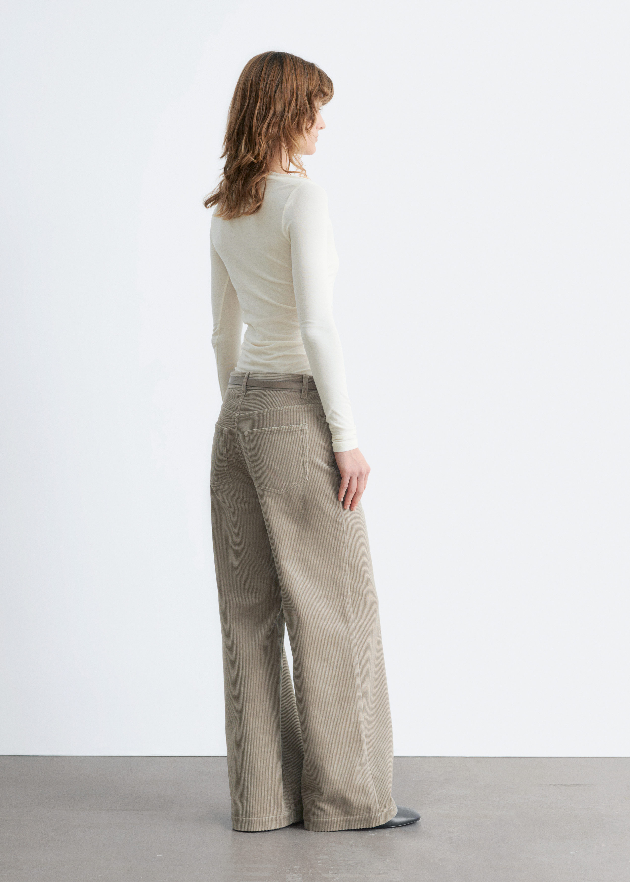 & Other Stories WIDE-LEG CORDUROY TROUSERS