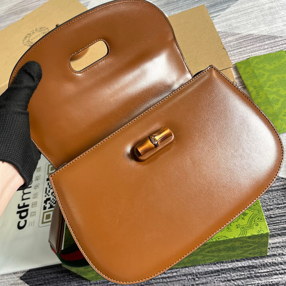 GUCCI BAMBOO 1947 MEDIUM TOP HANDLE BAG - Top Club