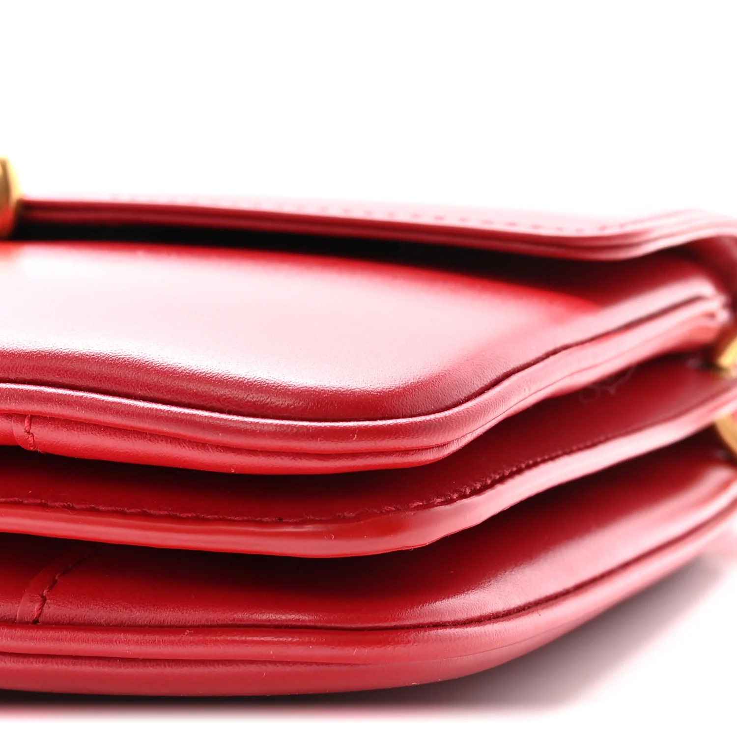 Smooth Calfskin Le Maillon Satchel Rouge Eros - Top Club