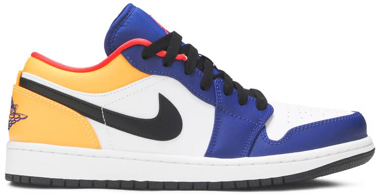 Air Jordan 1 Low  White Deep Royal Blue  553558-123 - Sneaker Replica Workshop