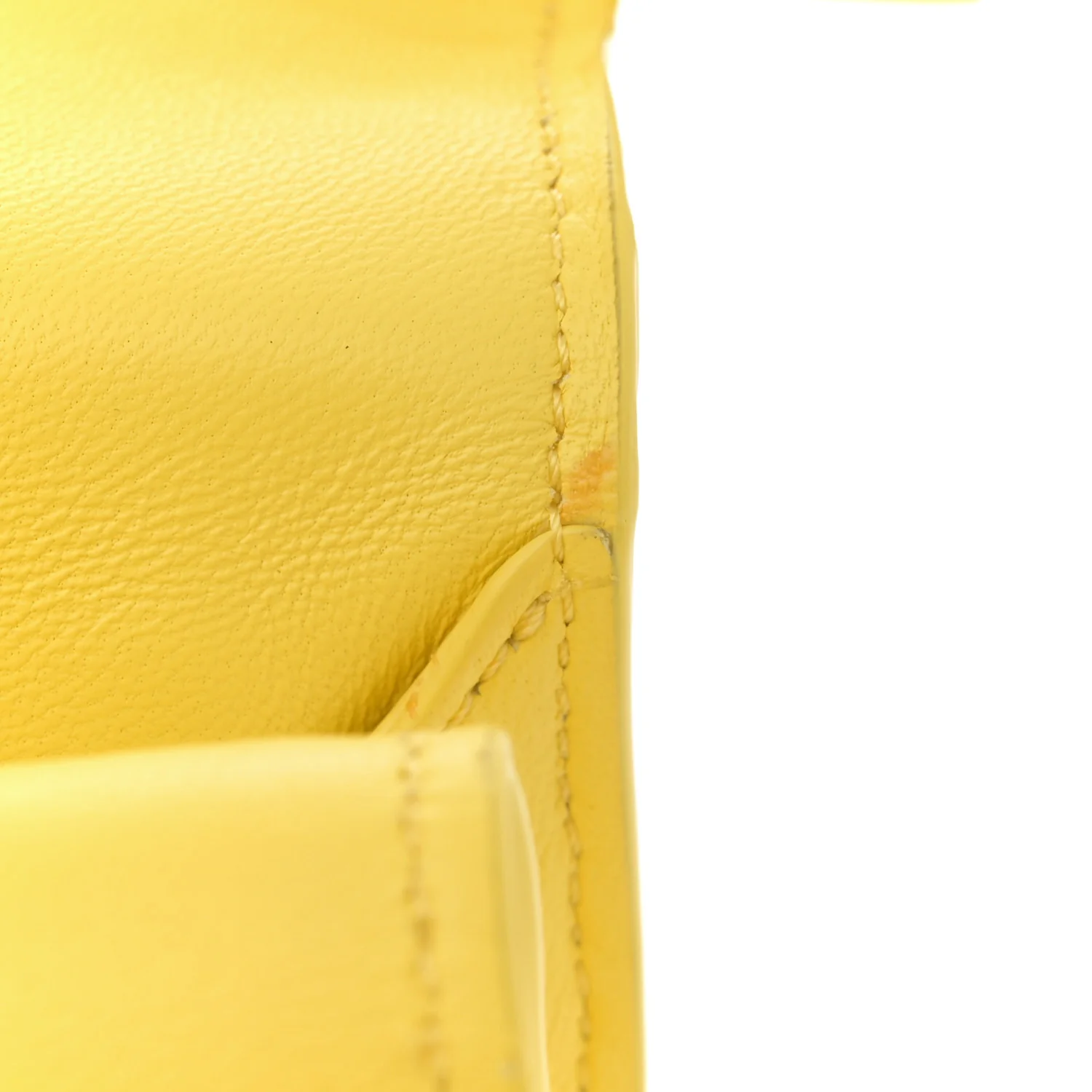 Smooth Calfskin La Petite Pochette Rond Carre Yellow - Top Club