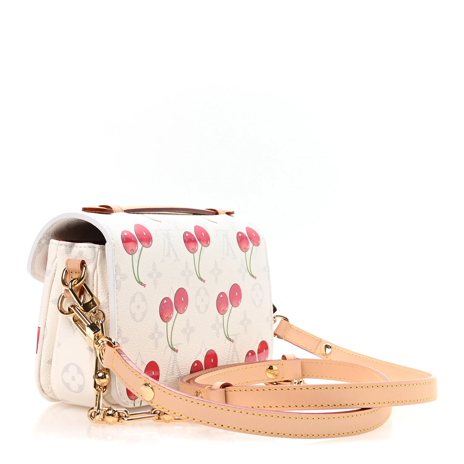 LV X TM Monogram Cerises Pochette Metis East West White - Top Club