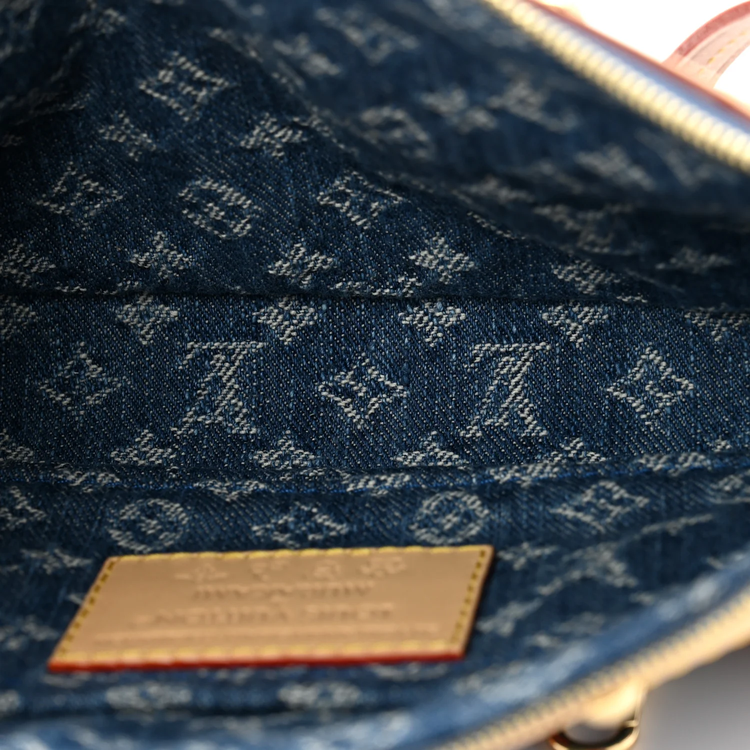 LV X TM Monogram Denim Cerises Pochette Accessories Blue - Top Club