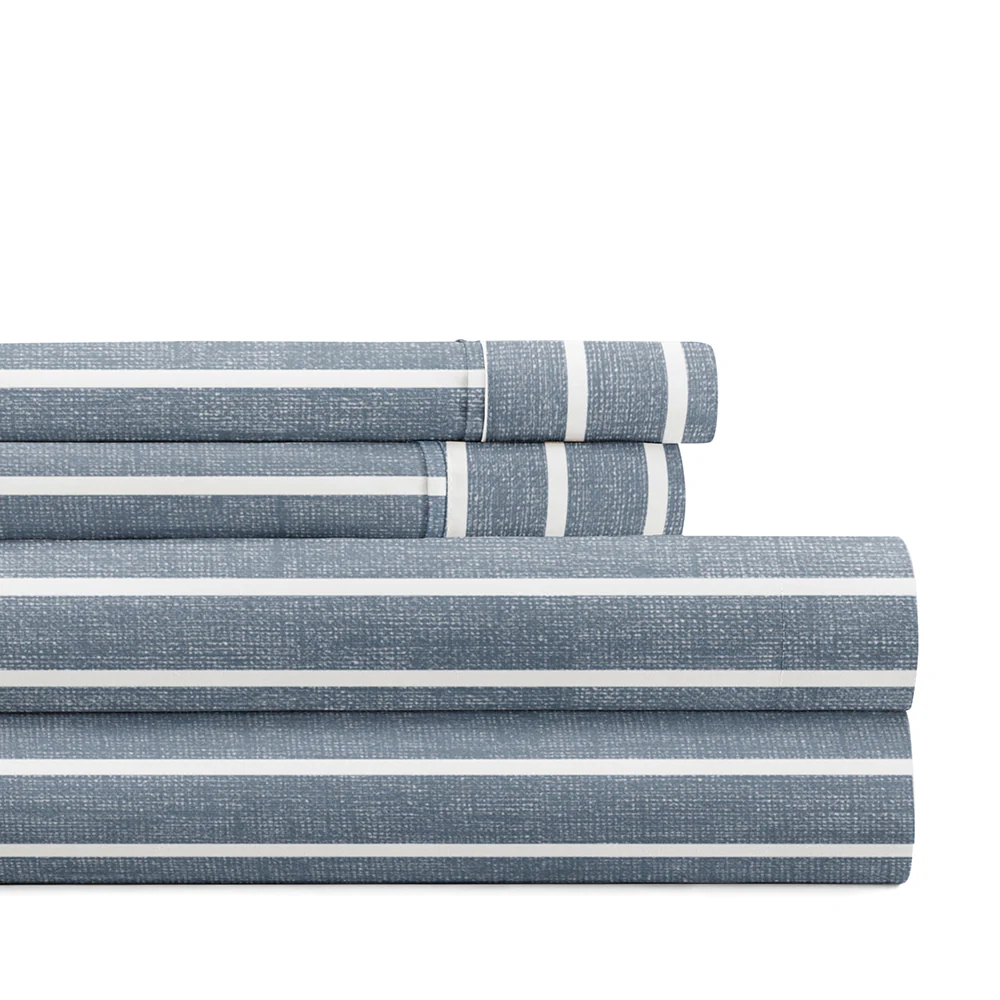 Distressed Awning Stripe 4-Piece Pattern Sheet Set (Sale)