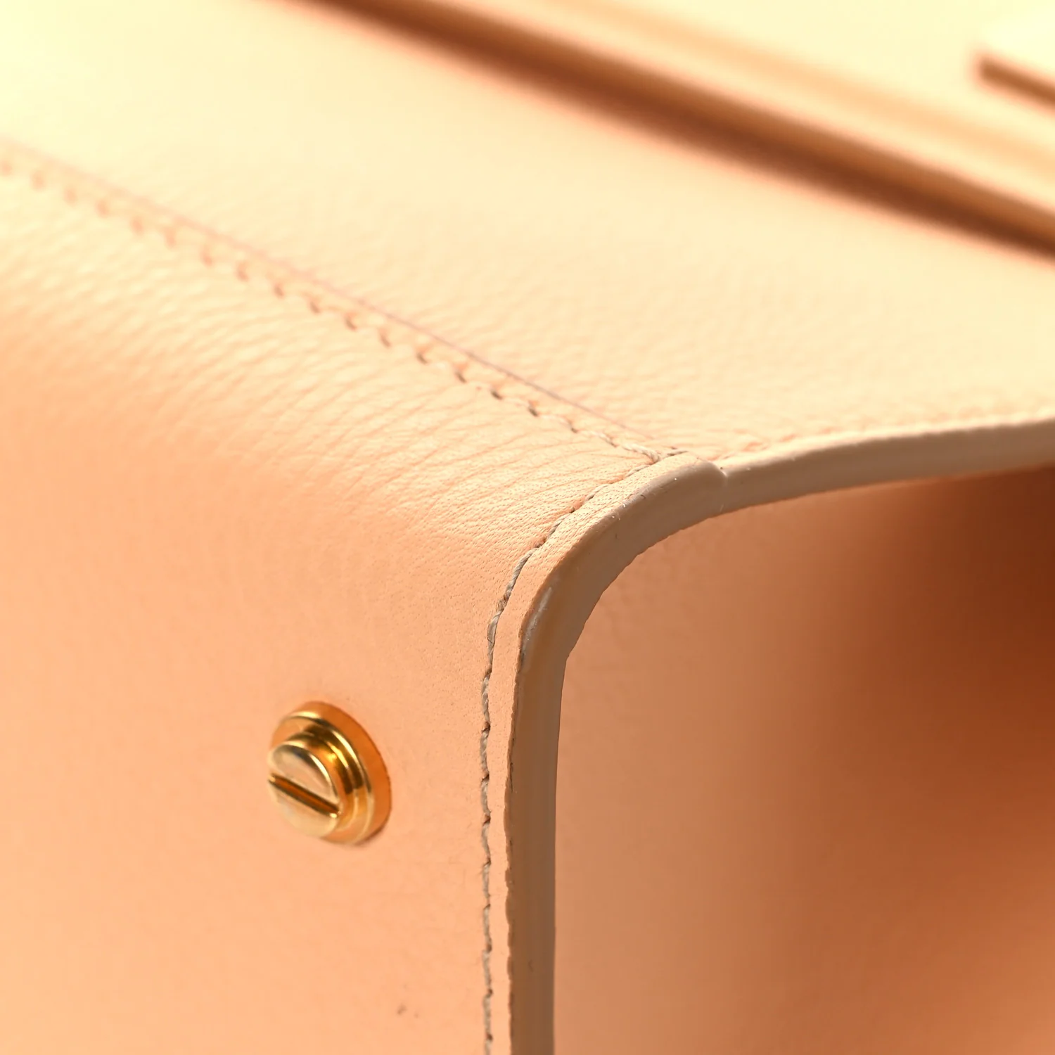 Grained Calfskin Mini Horizon Satchel Beige - Top Club