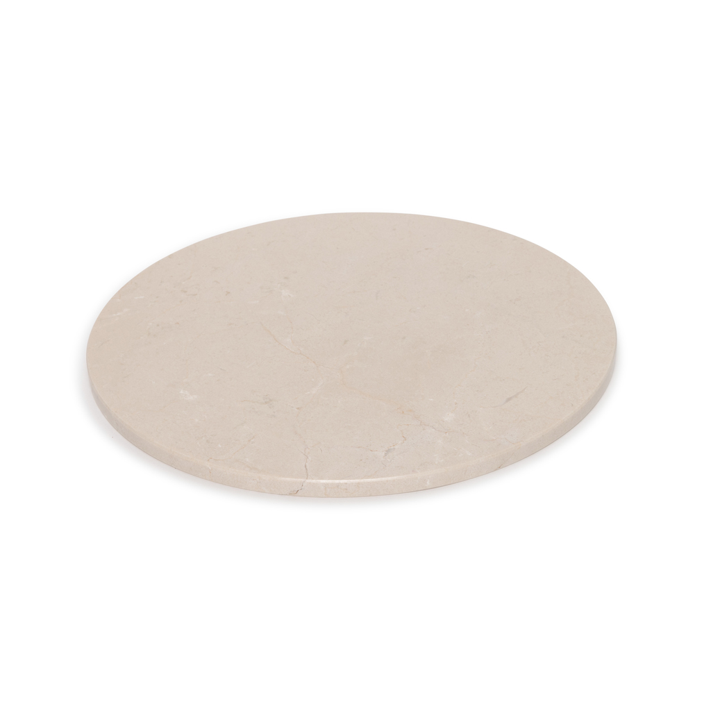 Marmer rond dienblad Ø30cm beige