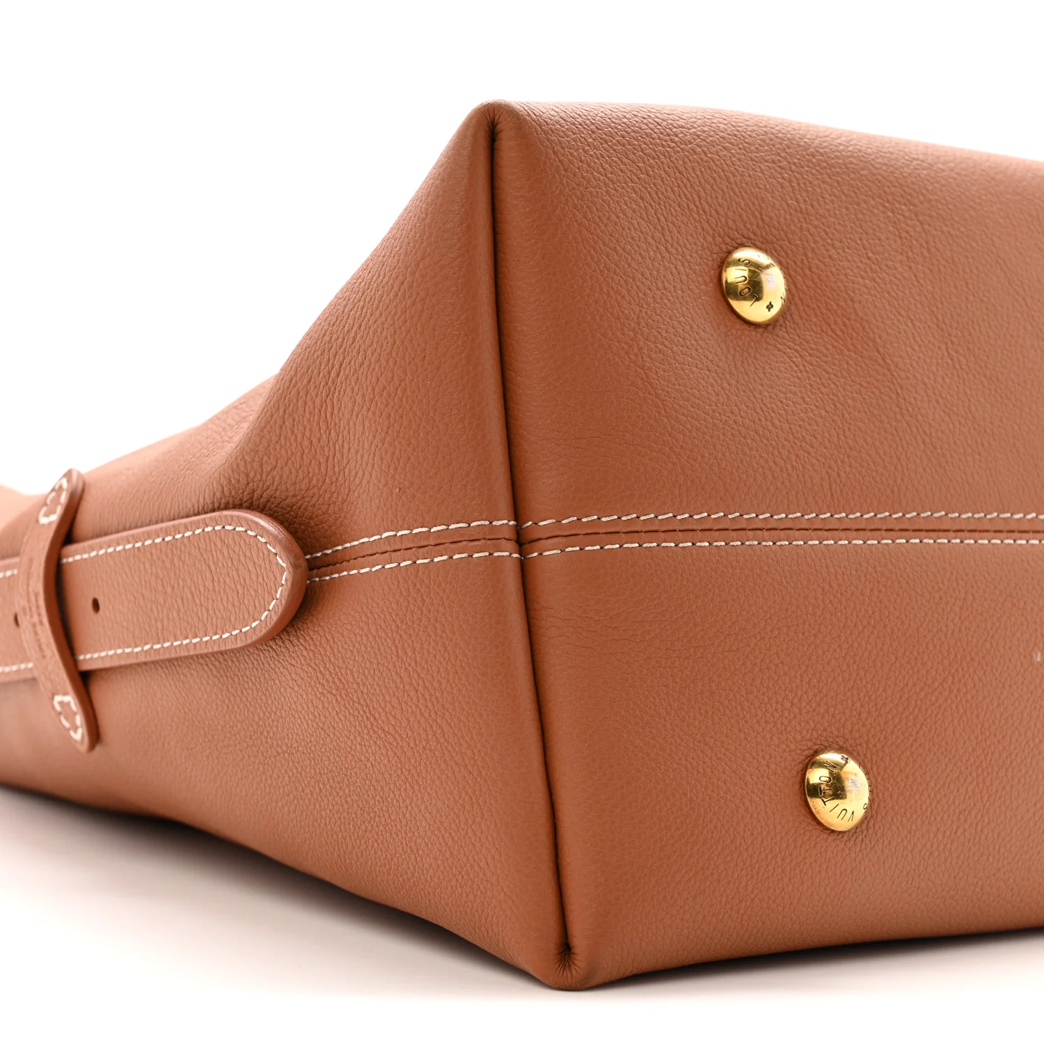 Grained Calfskin Low Key Hobo MM Cognac - Top Club
