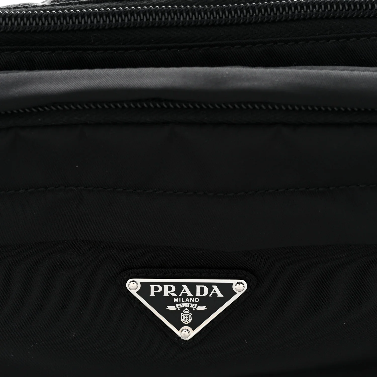 Tessuto Nylon Montagna Belt Bag Black - Top Club