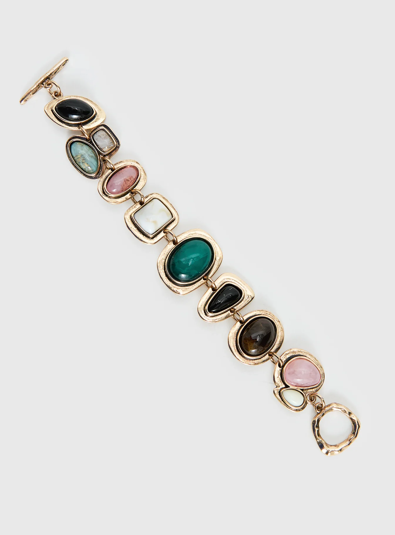 Jazlyn Stone Bracelet Gold / Pink
