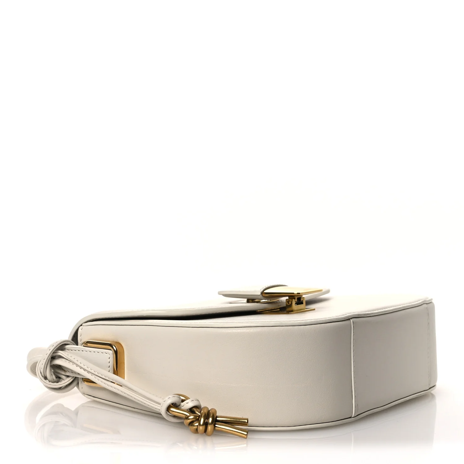 Calfskin Small Desiree Crossbody Bag Chalk - Top Club