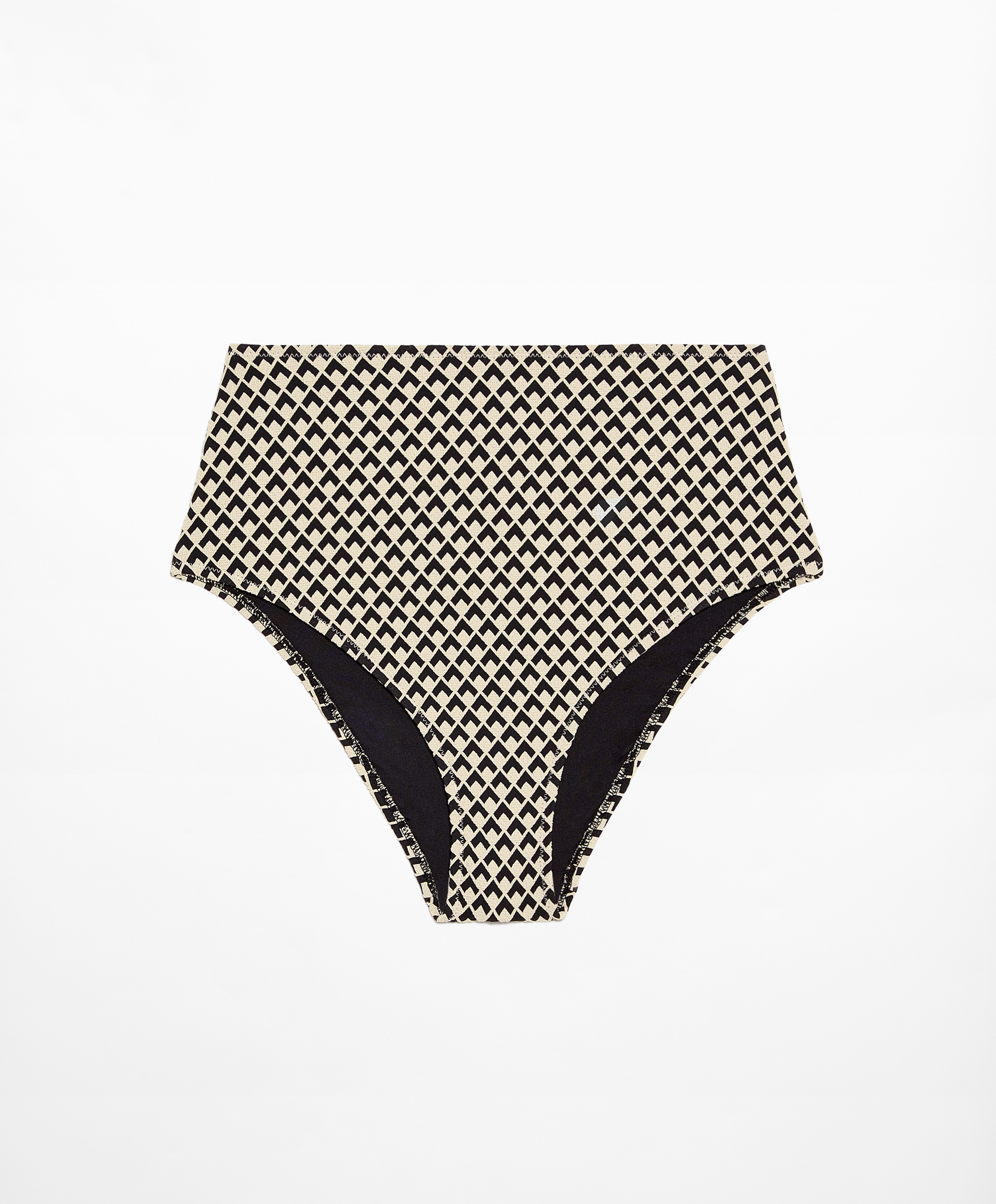 OYSHO Geometric jacquard high-rise bikini briefs