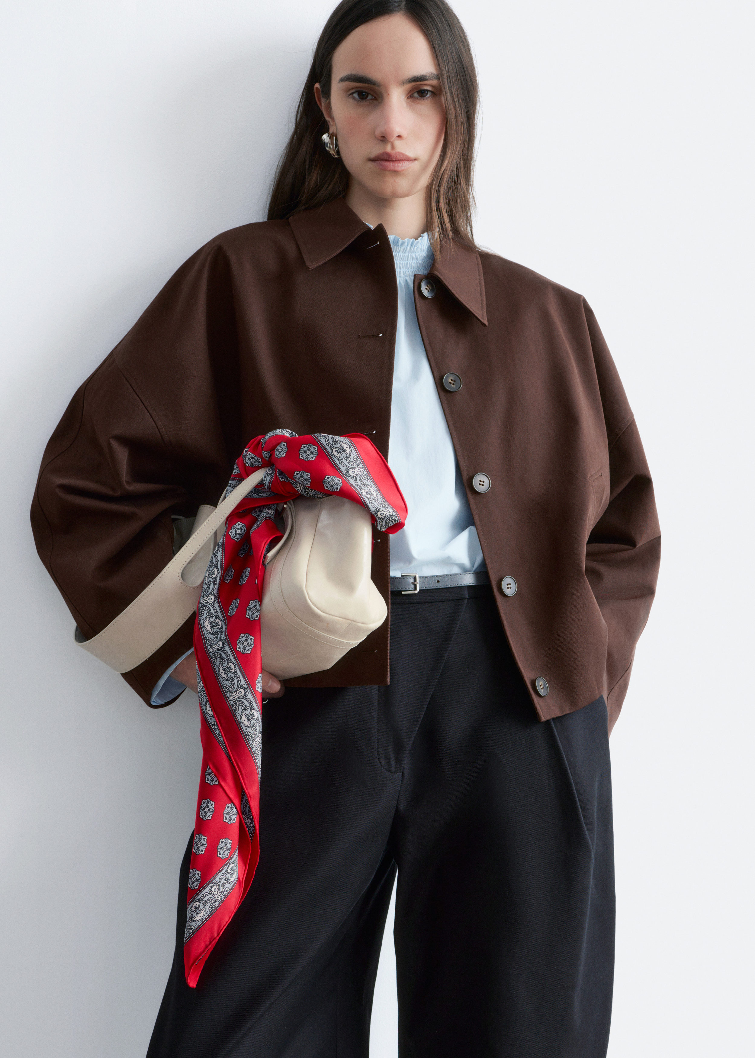 & Other Stories BOXY COTTON JACKET
