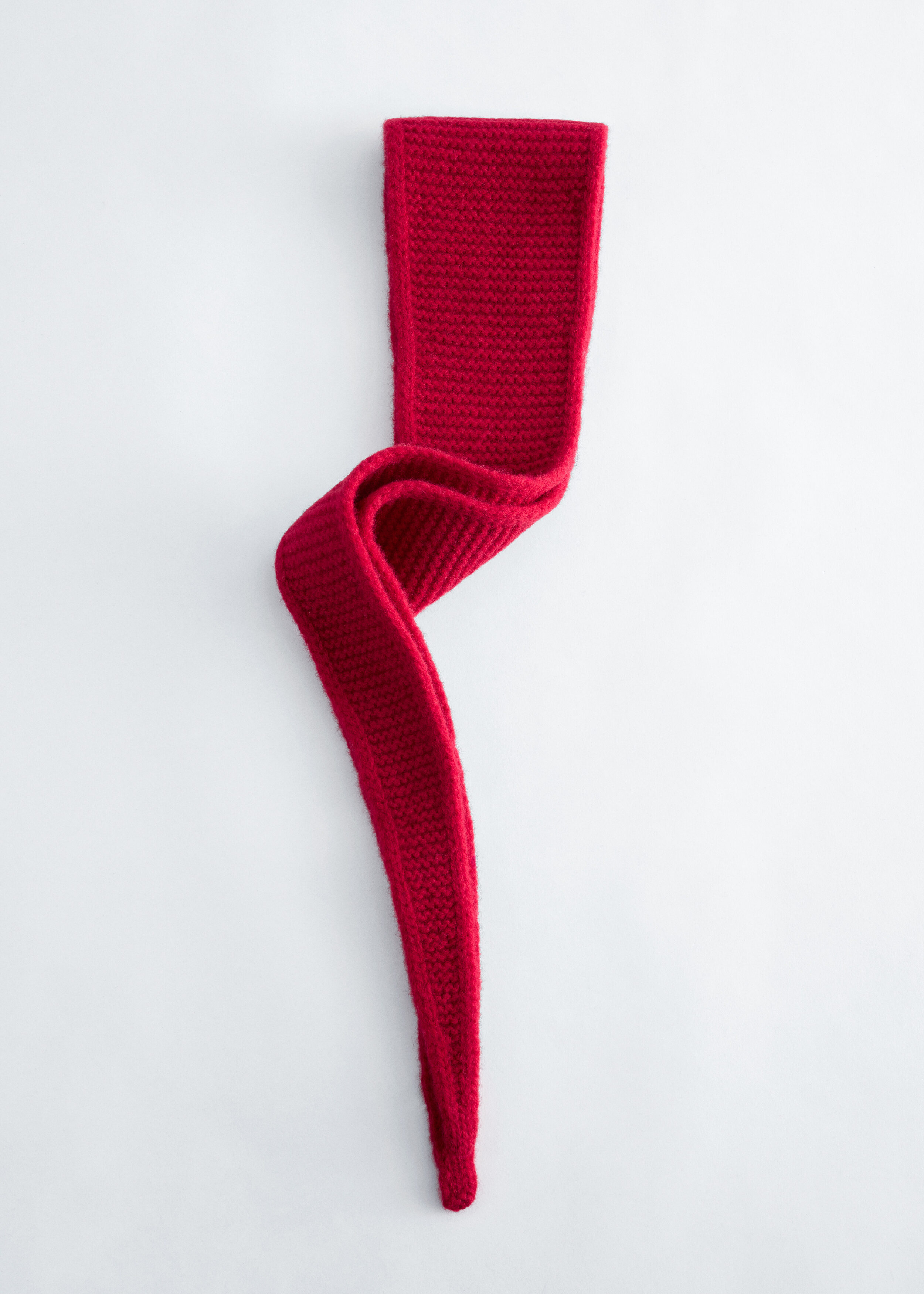 & Other Stories GARTER KNIT WOOL SCARF