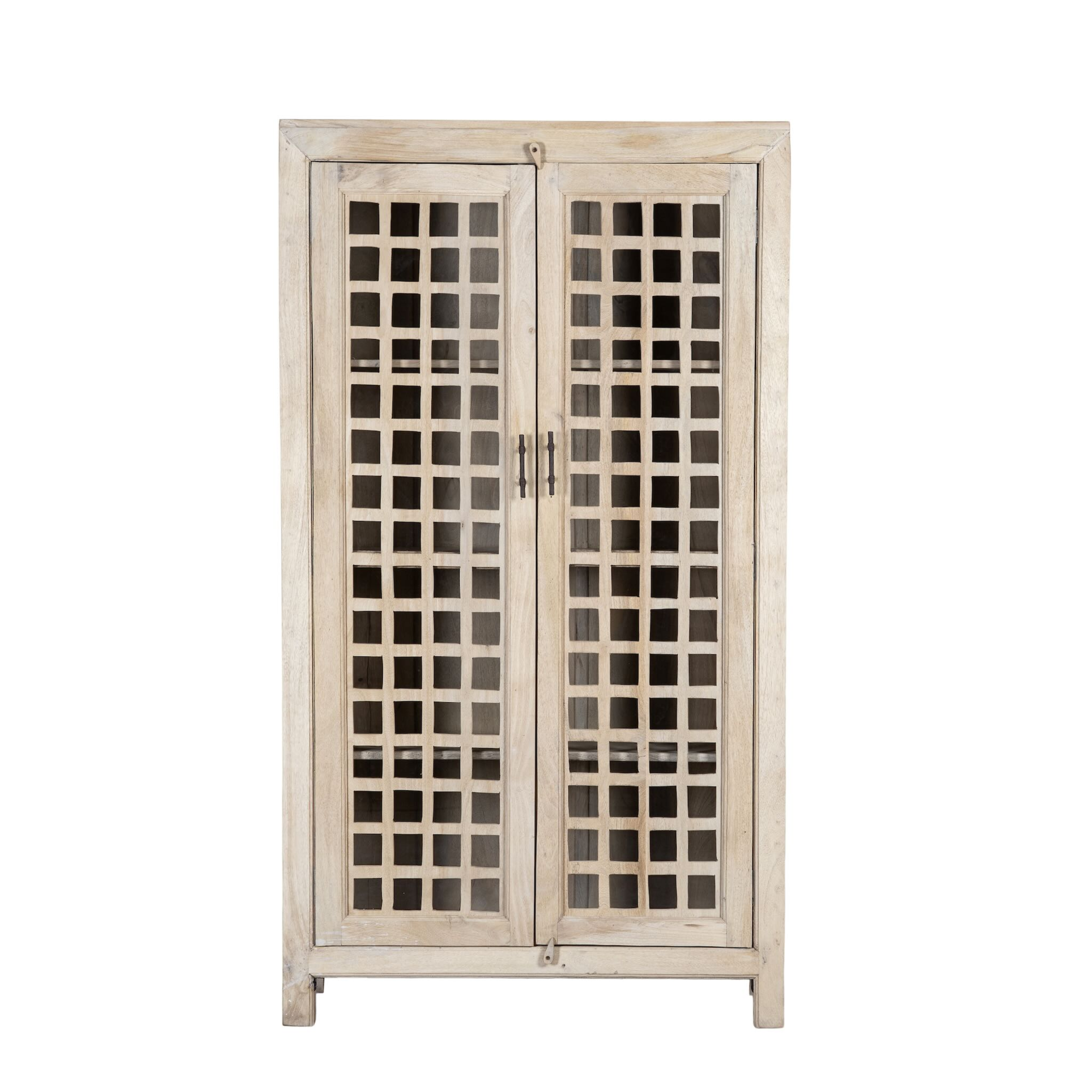 Drishti - Vitrinekast Mangohout Ibiza Stijl 180cm
