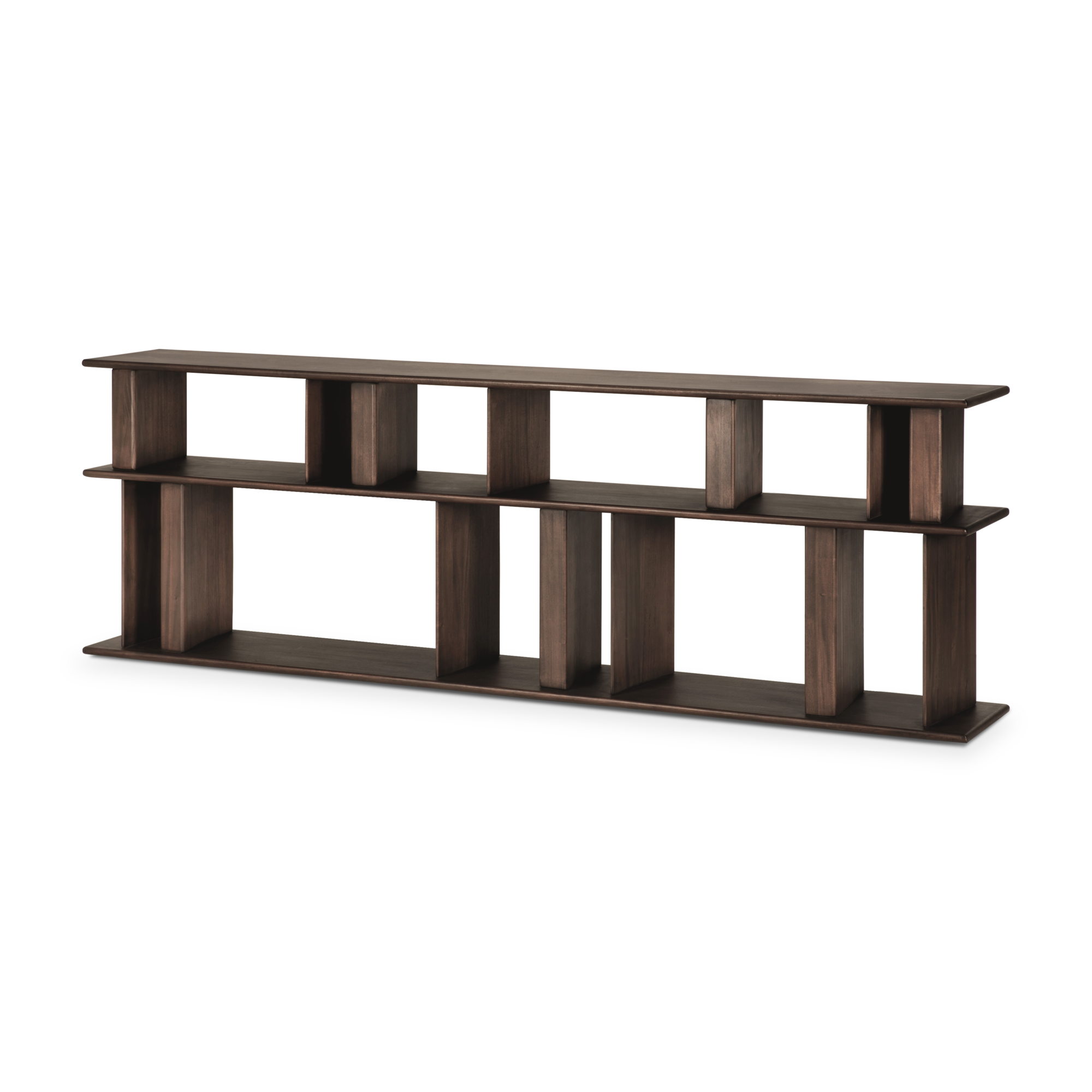 Vakkenkast Block 210x33 cm mahonie espesso matte