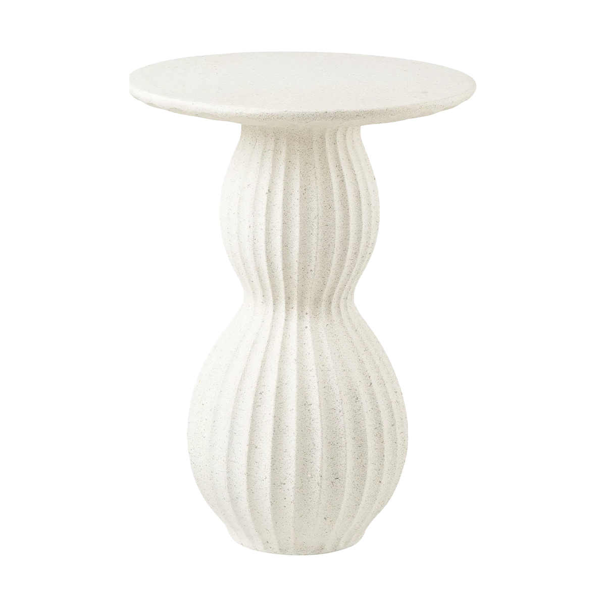 Bijzettafel Nancy wit Ø40 cm