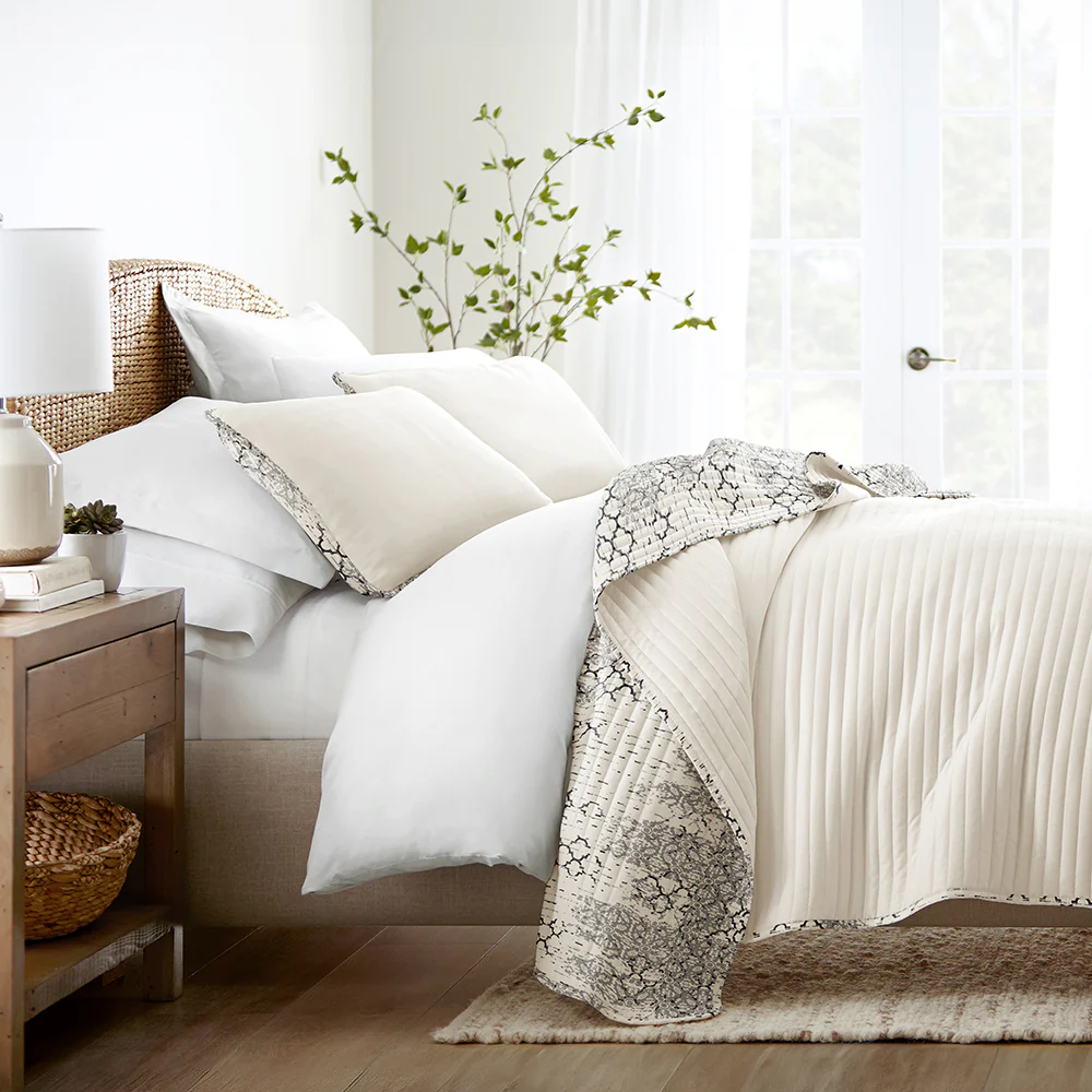 Distressed Aztec Reversible Quilted Coverlet Set - Sale