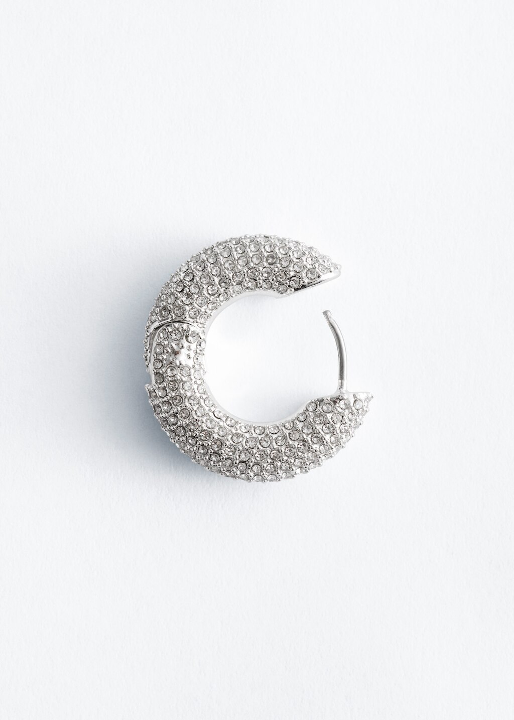 & Other Stories RHINESTONE HOOP EARRINGS