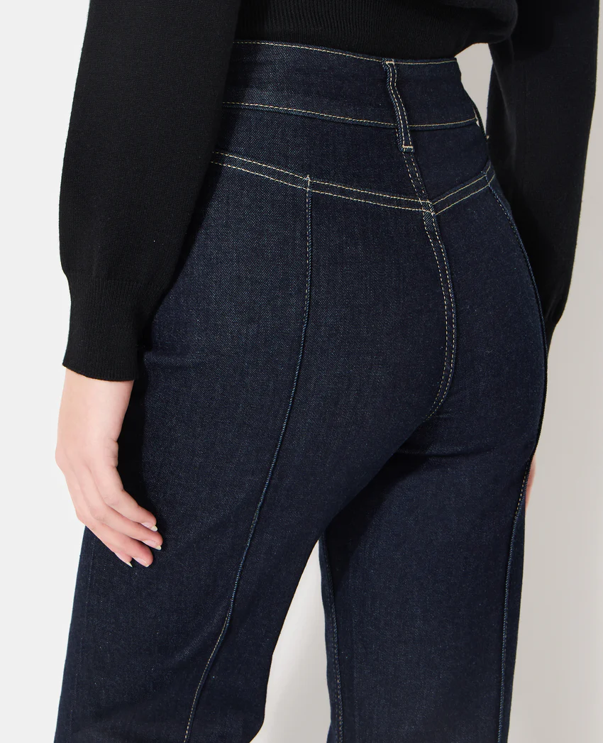 Pimkie Jean straight taille haute avec détails coutures