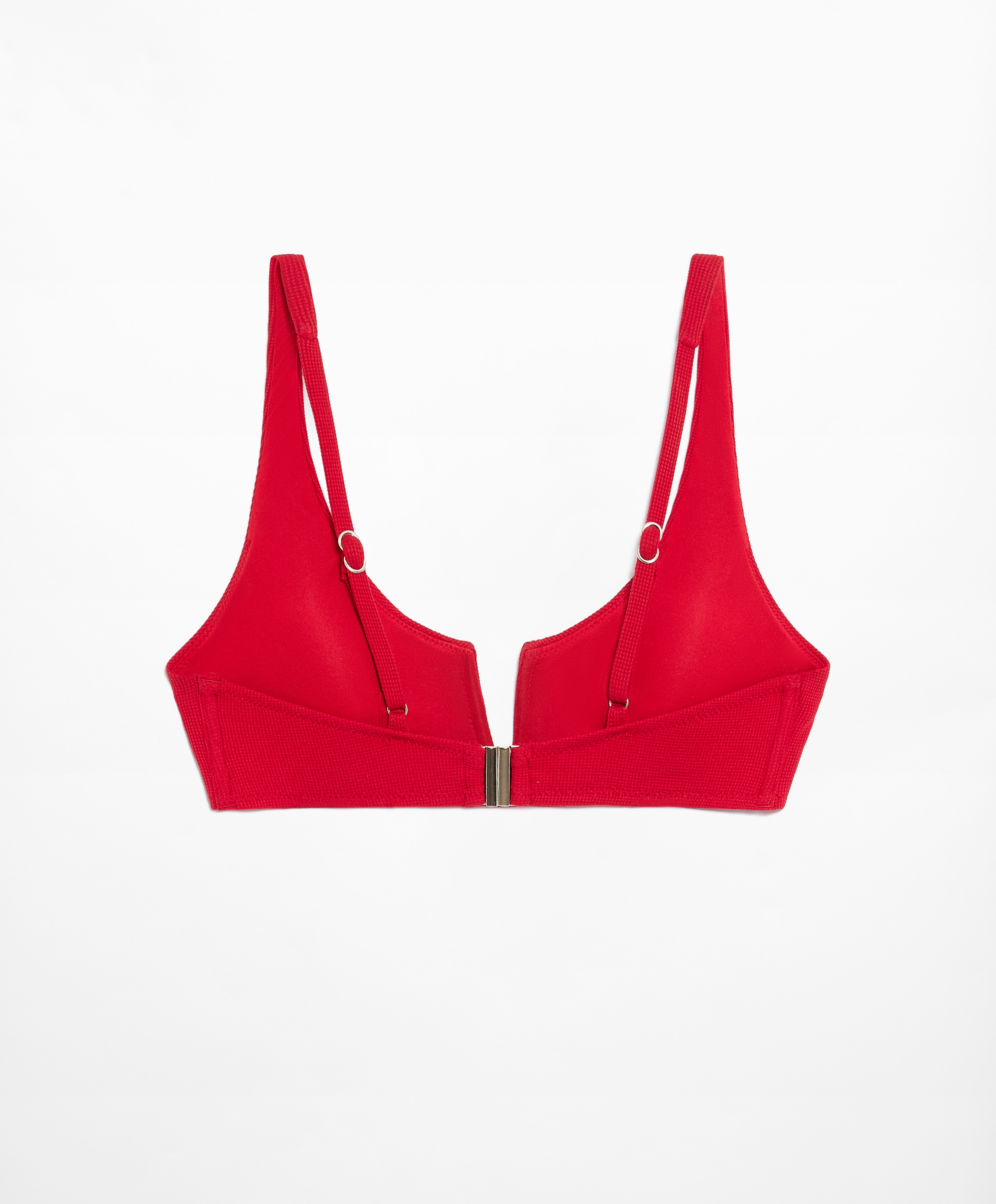 OYSHO Piqué halterneck bikini top