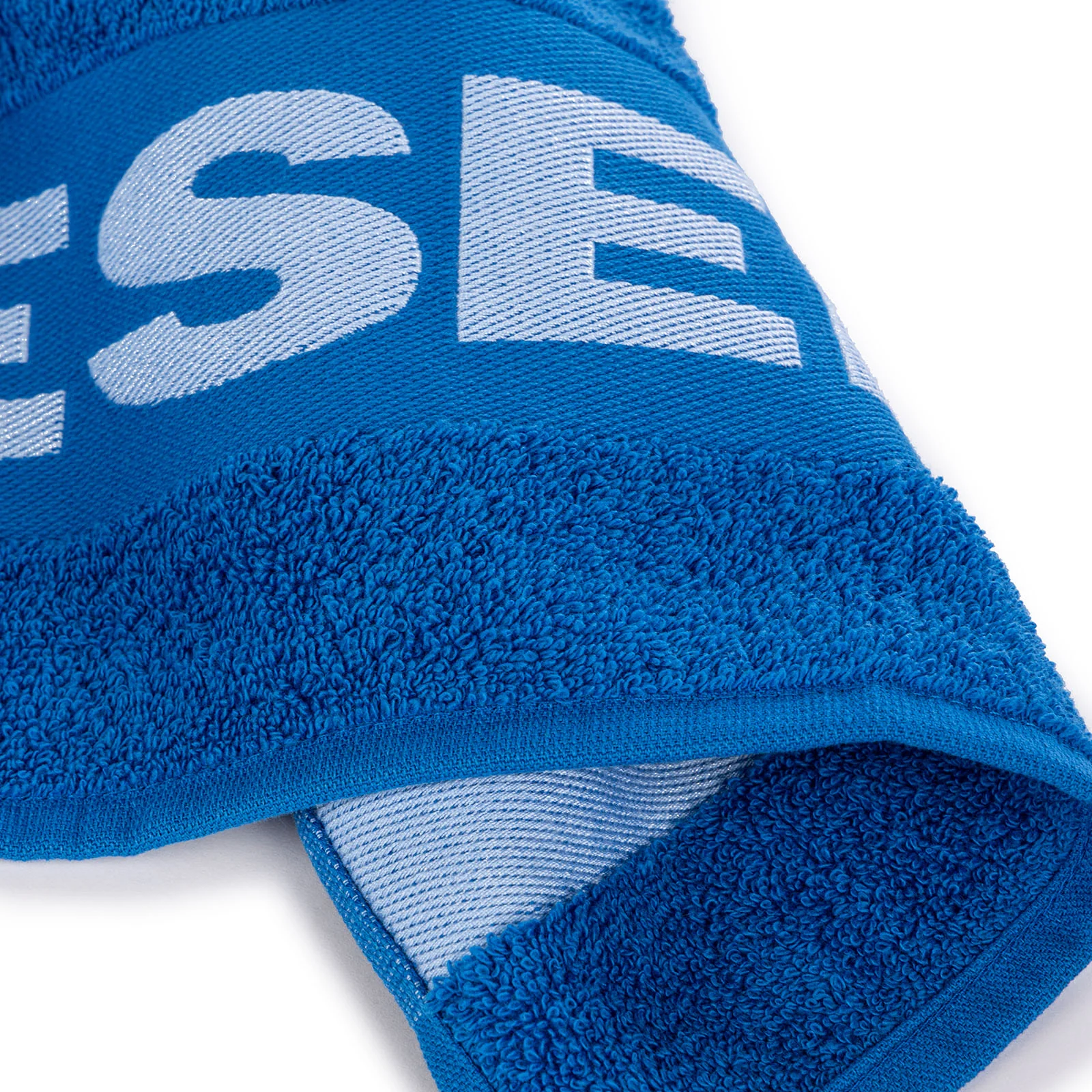 Telo Bagno In Cotone Logo Cm. 100X180 Blue Royal Diesel