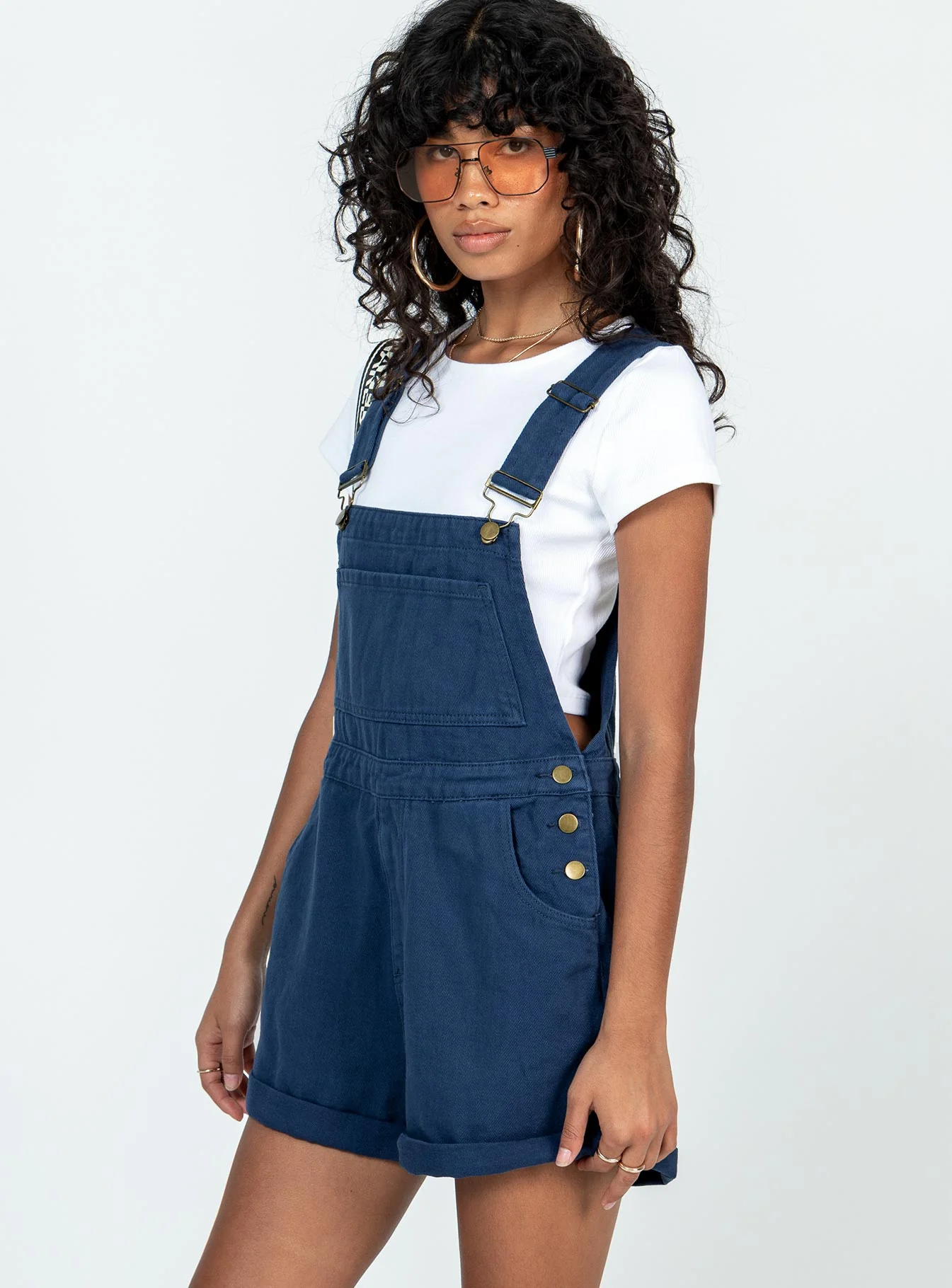 Kacey Short Overalls Navy