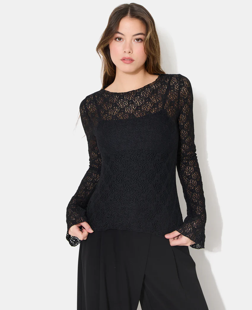 Pimkie Top en dentelle manches flare