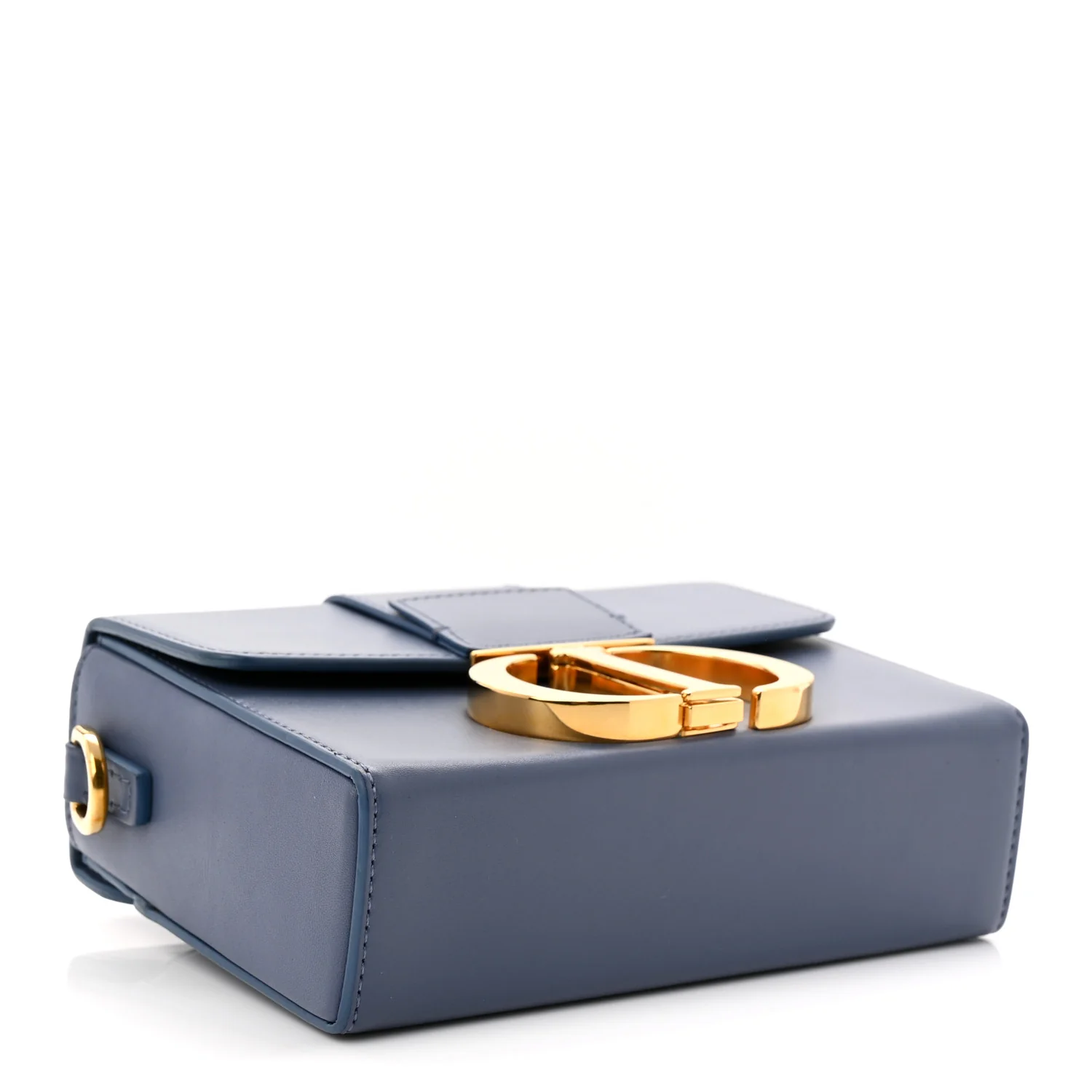 Box Calfskin 30 Montaigne Box Bag Blue - Top Club
