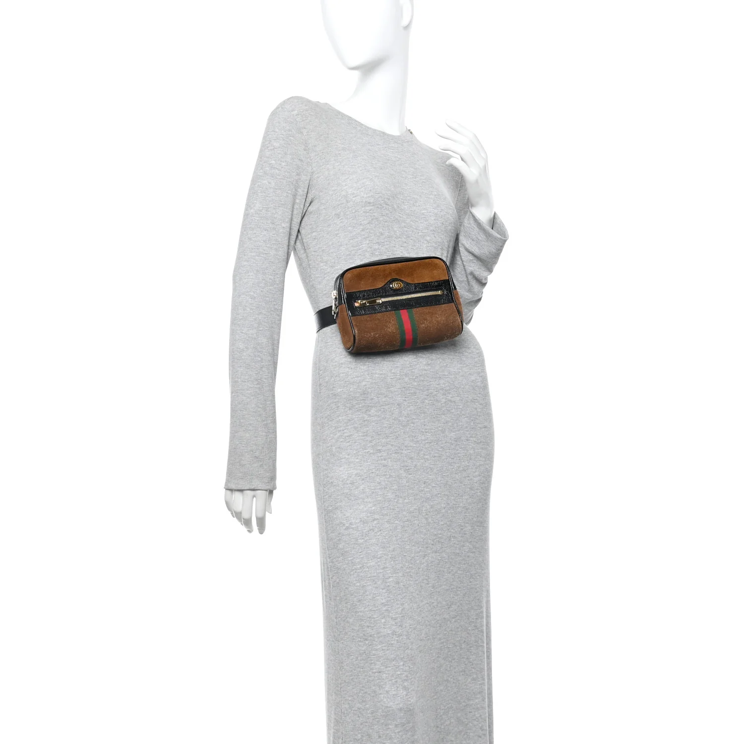 Suede Small Ophidia Belt Bag 85 34 Brown