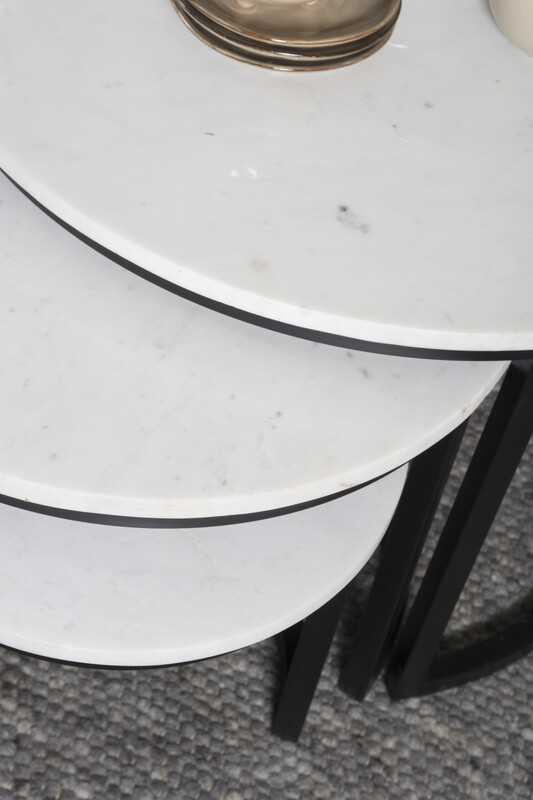 Jasmin Set van 3 - wit/zwart