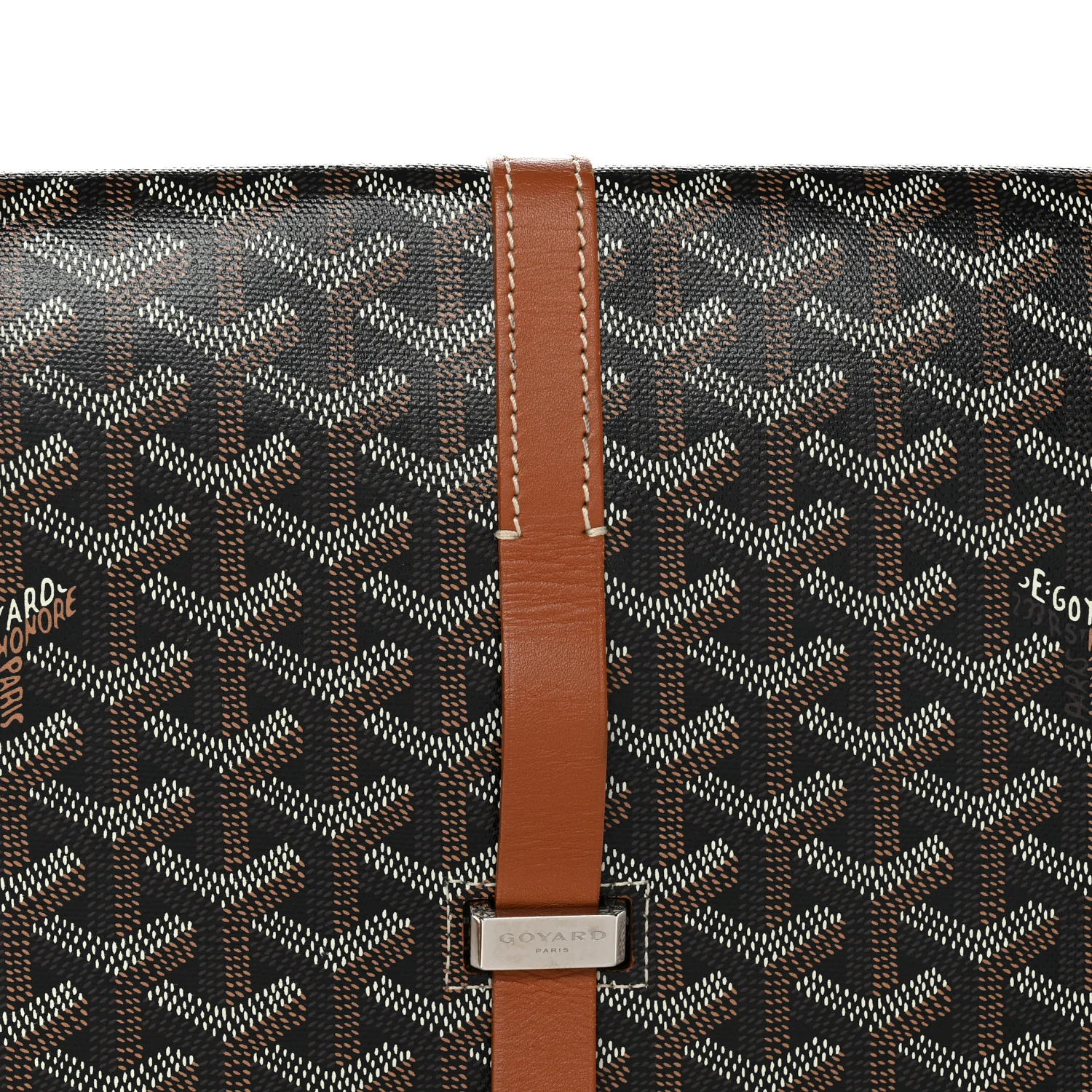 Goyardine Belvedere II MM Messenger Bag Black Gold - Top Club
