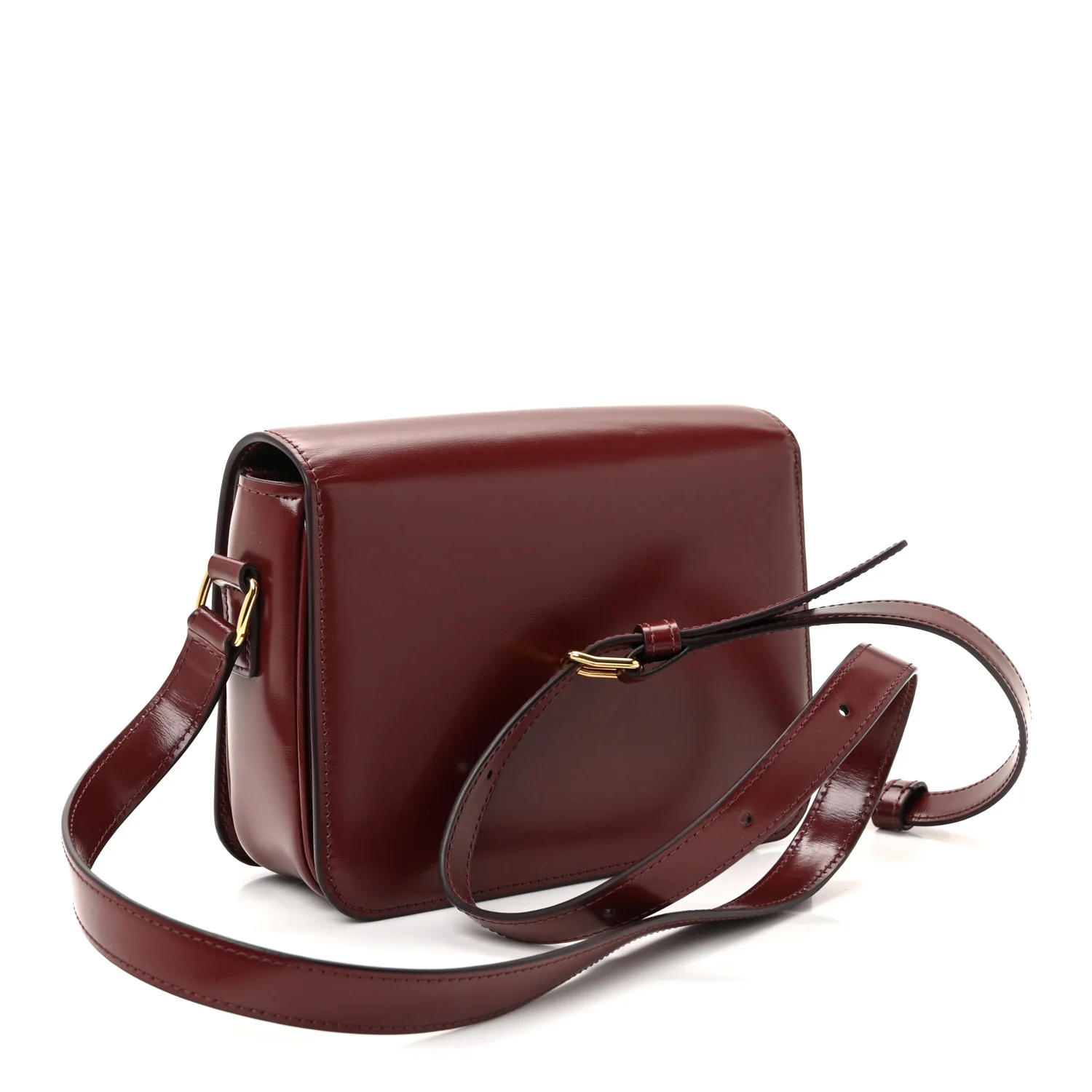 Shiny Calfskin Teen Triomphe Light Burgundy - Top Club