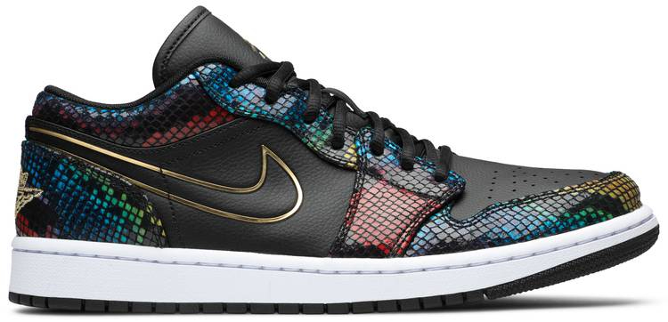 Wmns Air Jordan 1 Low  Multi Snakeskin  CW5580-001 - Sneaker Replica Workshop