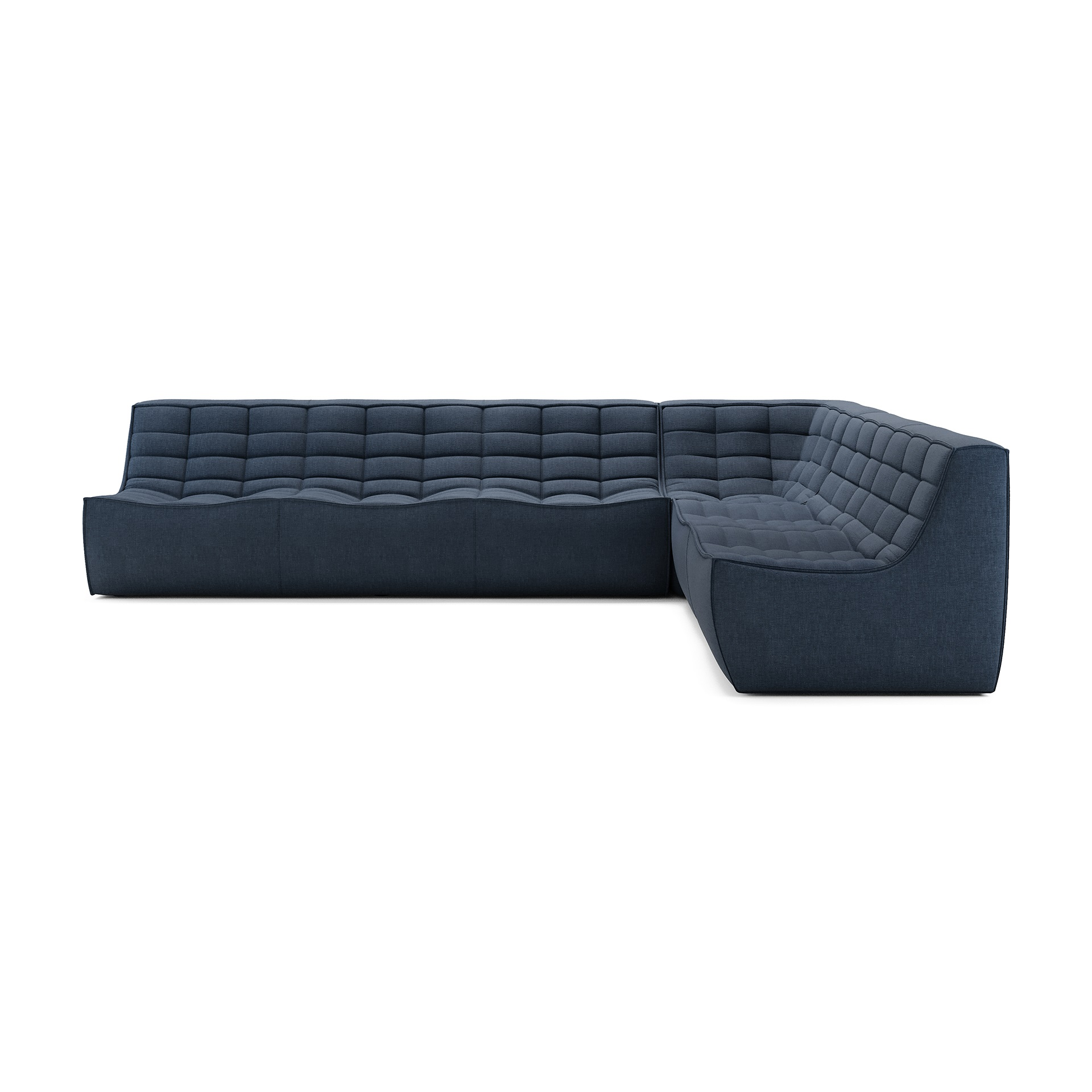 Modulaire bank N701 graphite set 2+3 seat, 90° rechte hoek