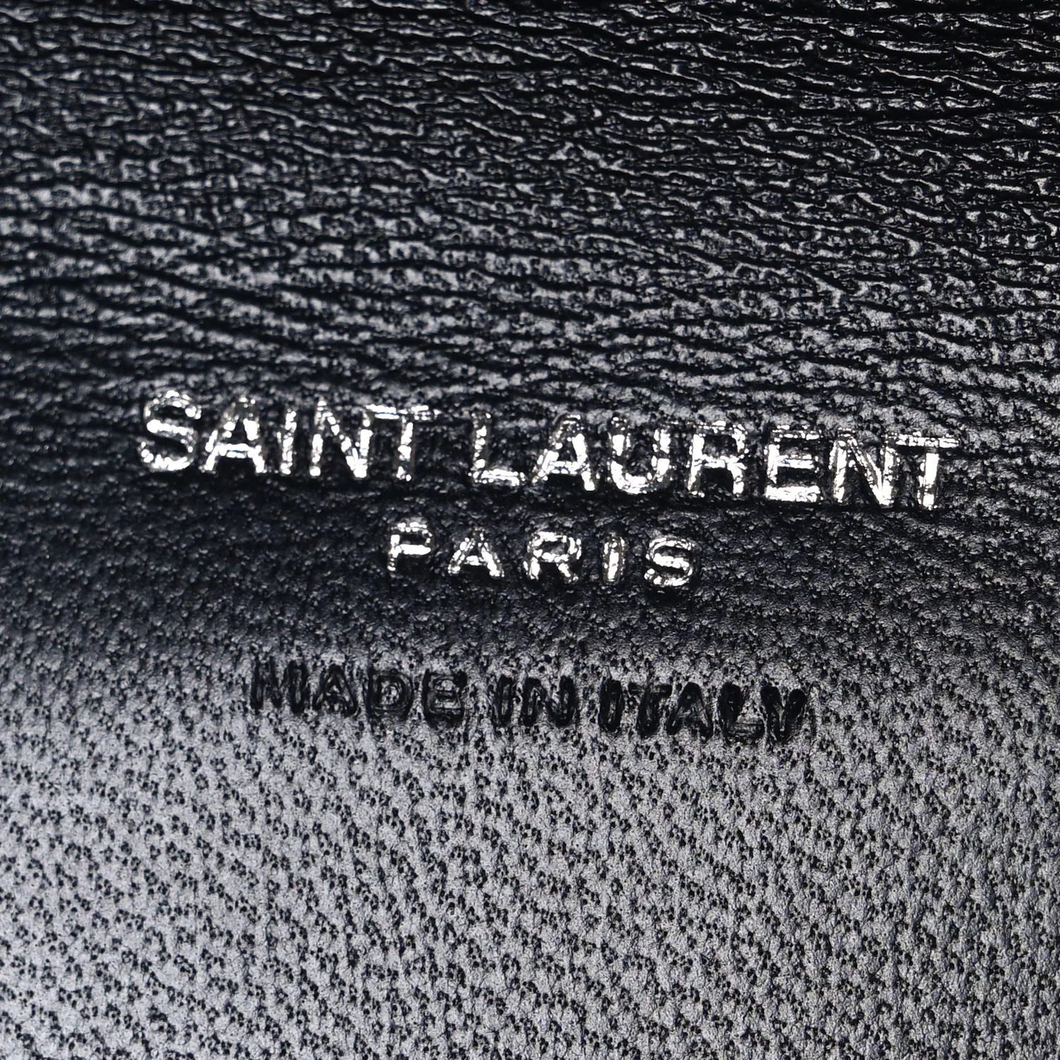 Lambskin Matelasse Chevron Monogram Cassandre Flap Pouch Navy - Top Club
