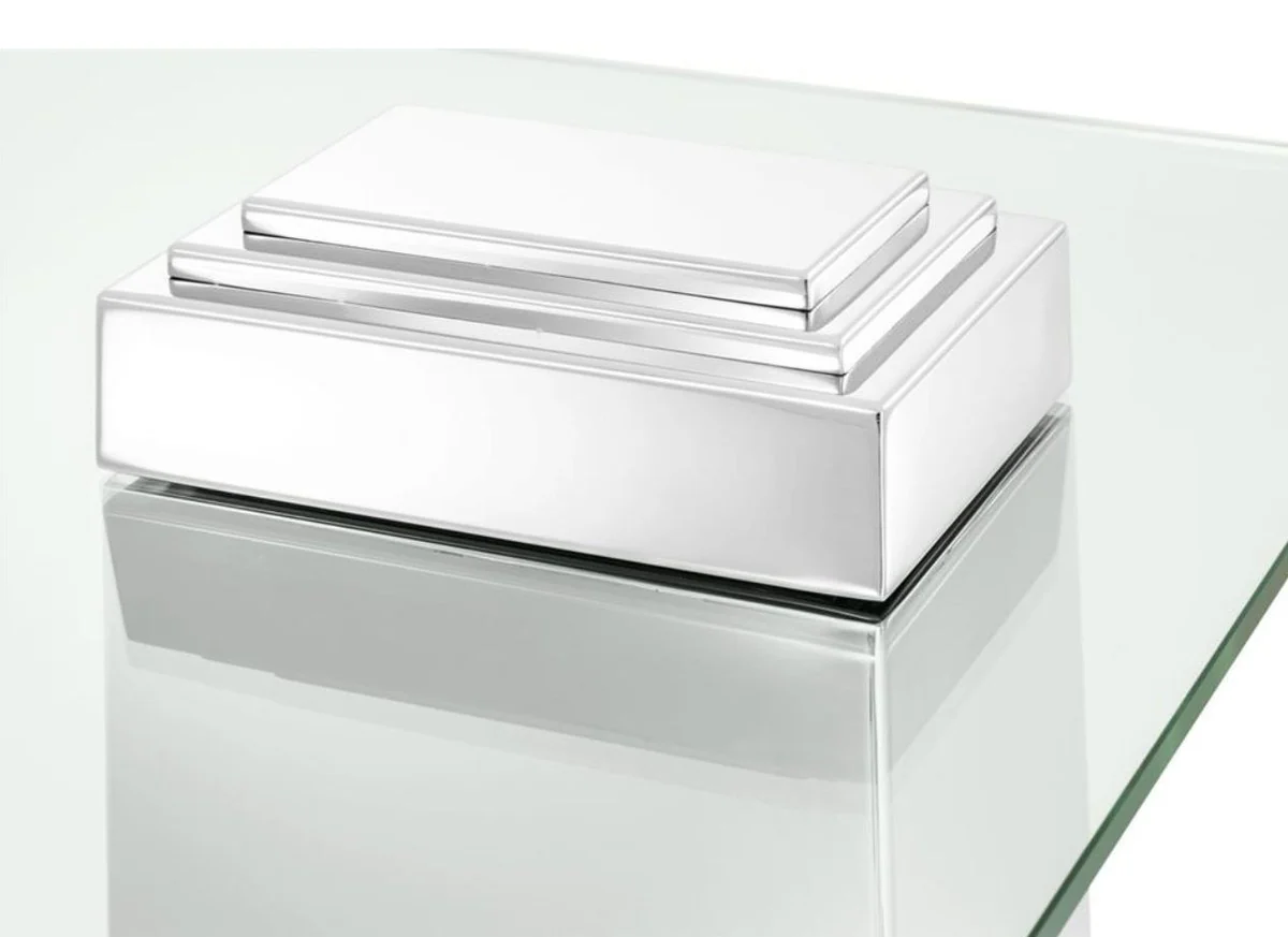 Luxury side table silver 65 x 65 x H. 51 cm - luxury quality