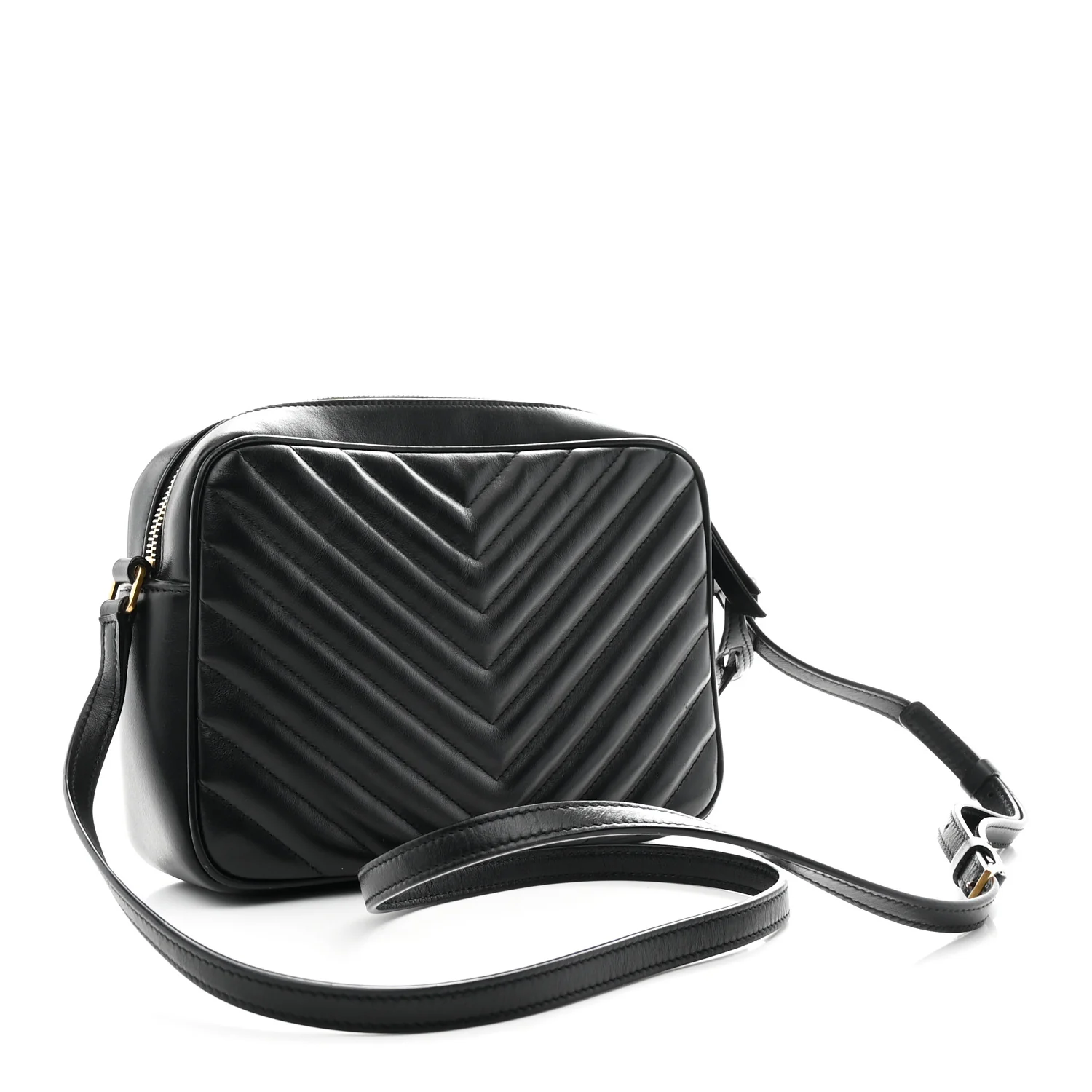 Calfskin Matelasse Monogram Lou Camera Bag Black - Top Club