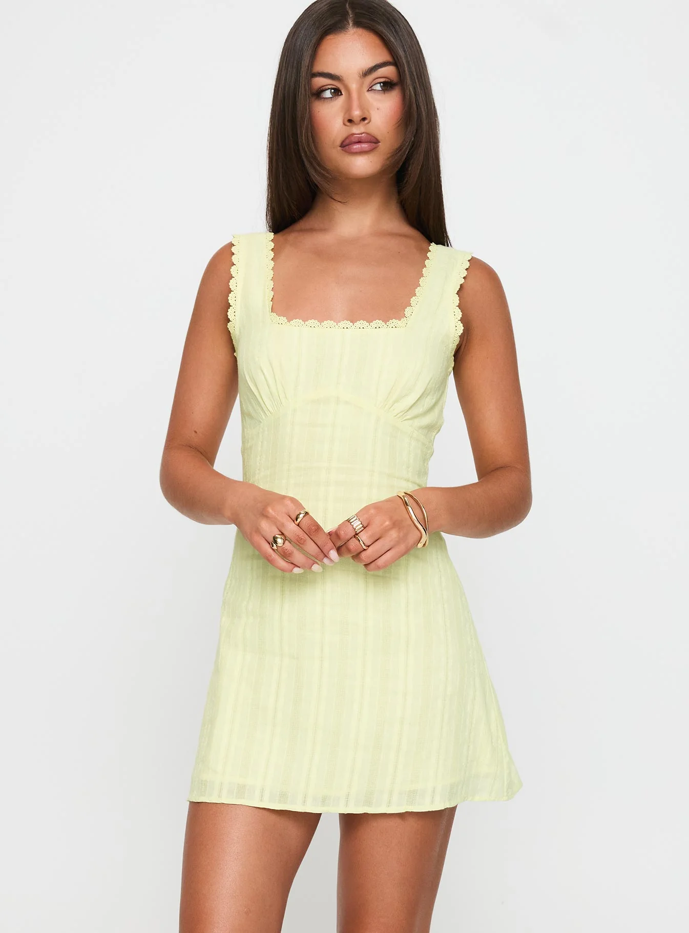 Dasha Mini Dress Lemon