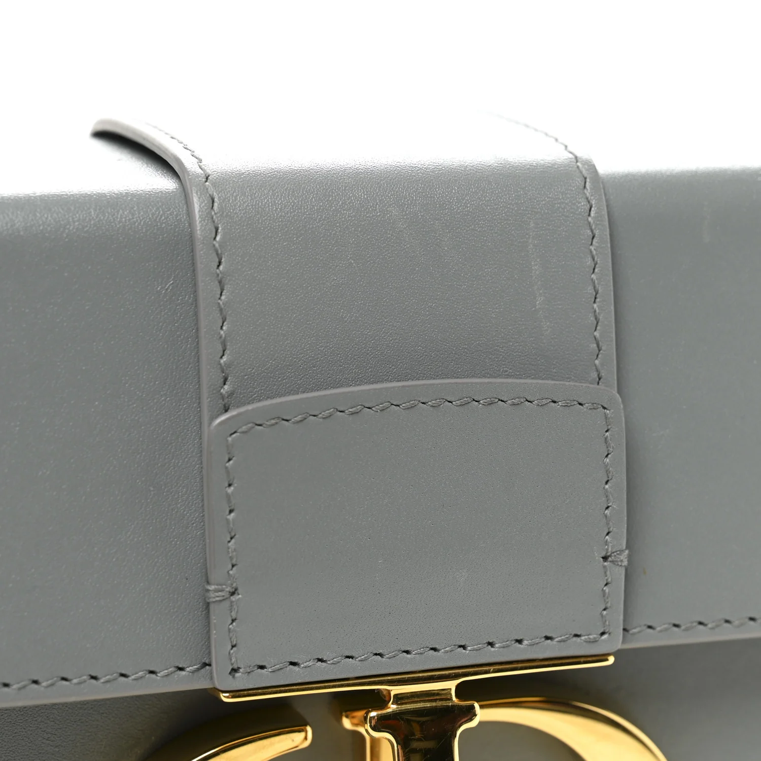 Box Calfskin 30 Montaigne Box Bag Gray - Top Club