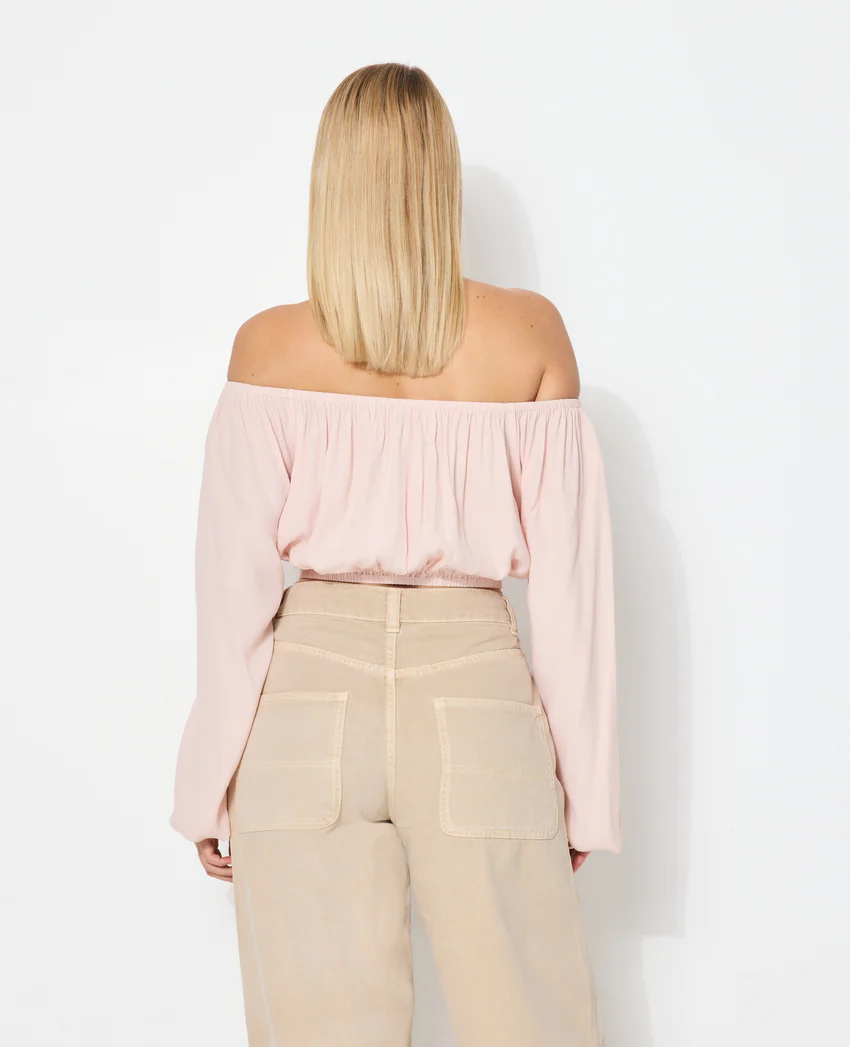 Pimkie Blouse courte encolure Bardot