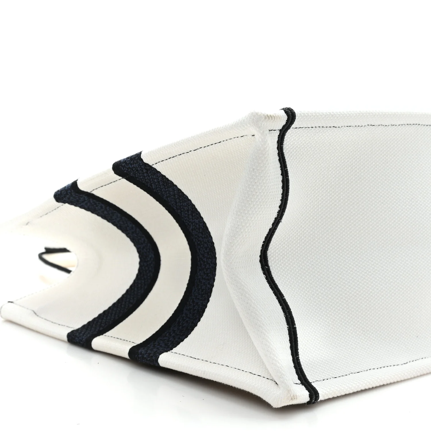 Canvas Embroidered Medium Miss Dior Graffiti Book Tote Navy White - Top Club