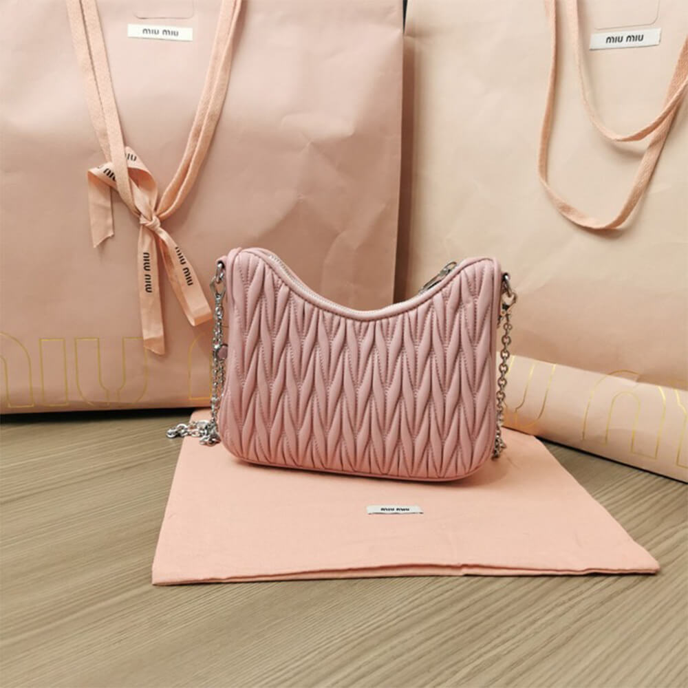 Matelasse nappa leather shoulder bag - Top Club