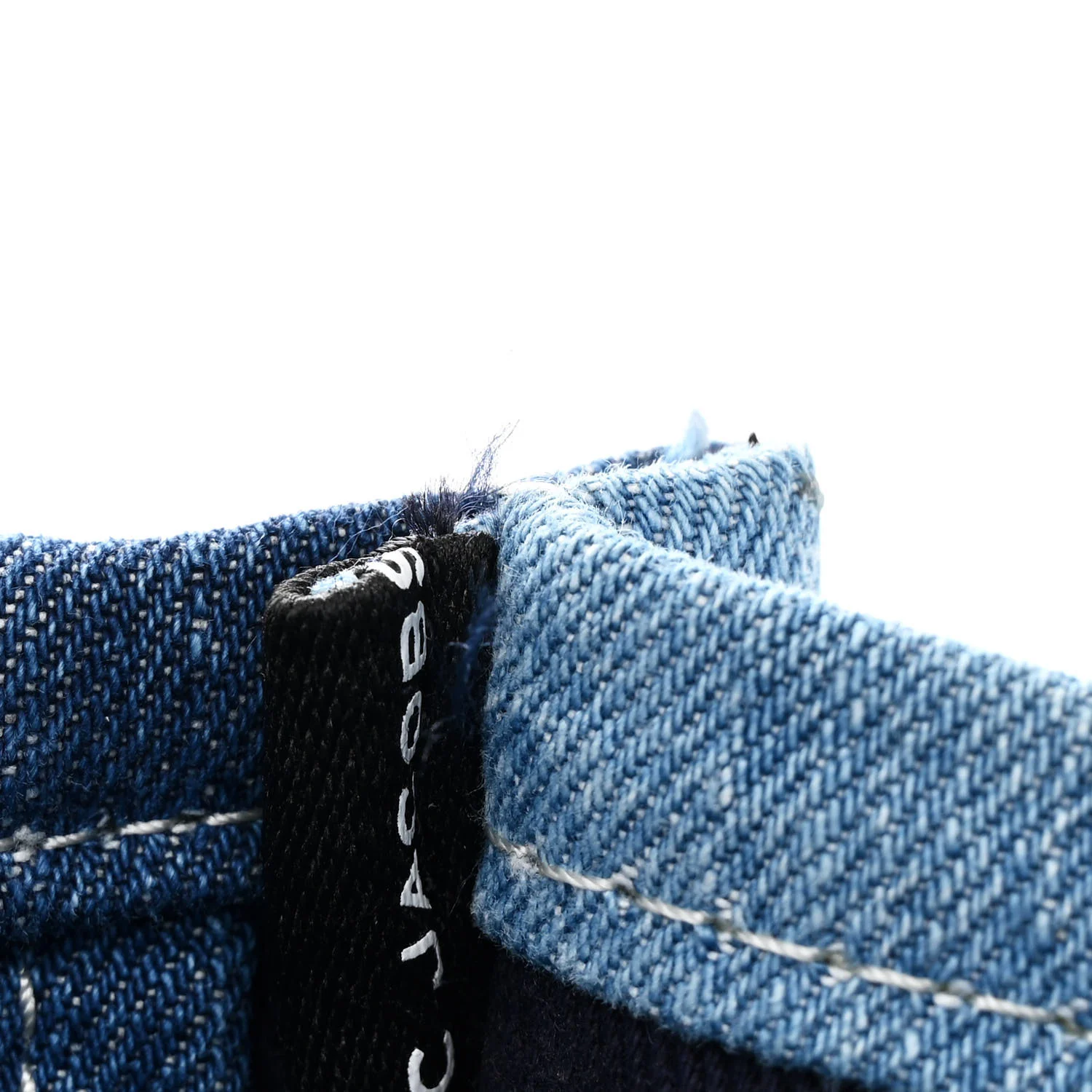 Denim Canvas Large The Tote Bag Blue - Top Club